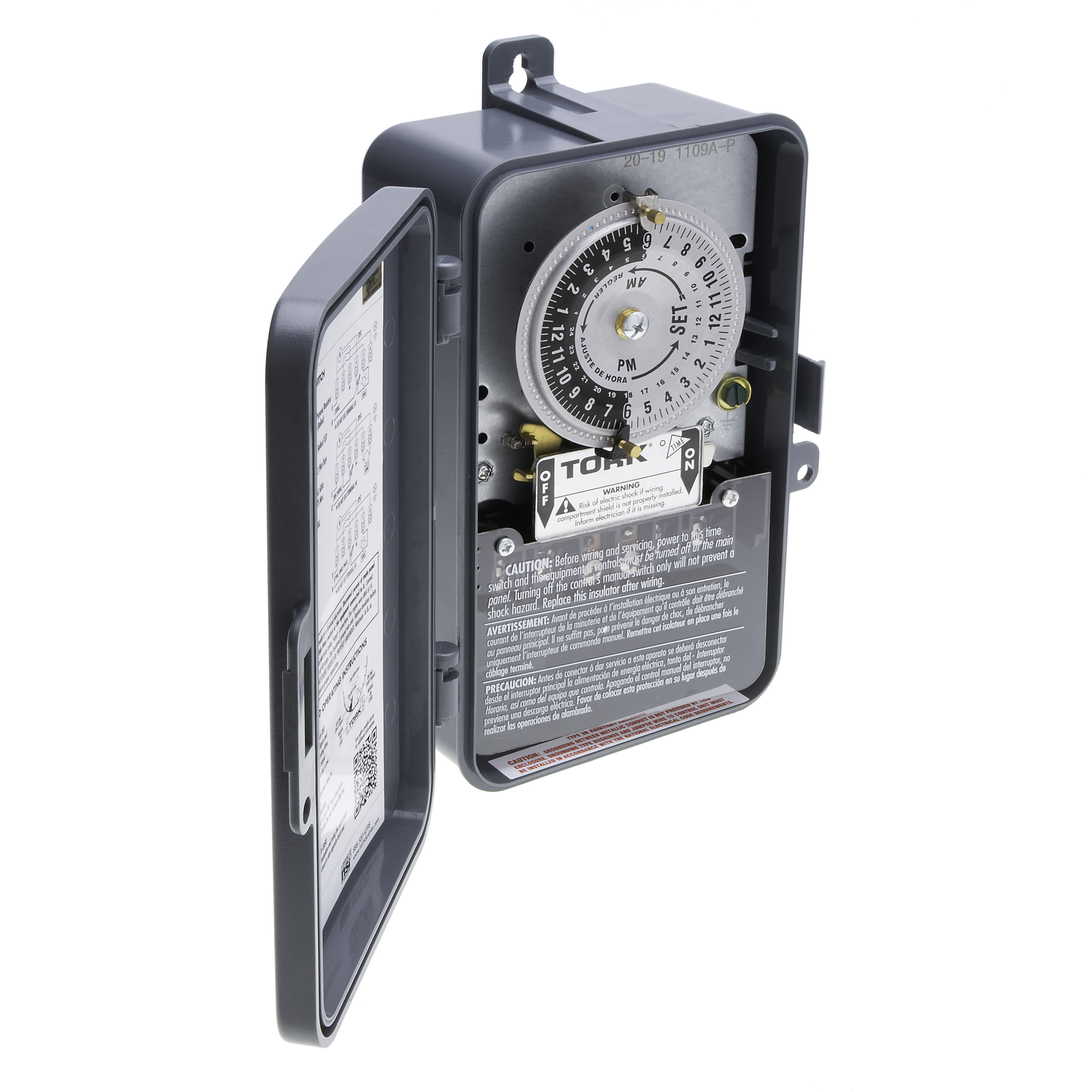 TORK 1109A-P 24 Hour Time Switch 40A 120/208-277V Dpst Indoor