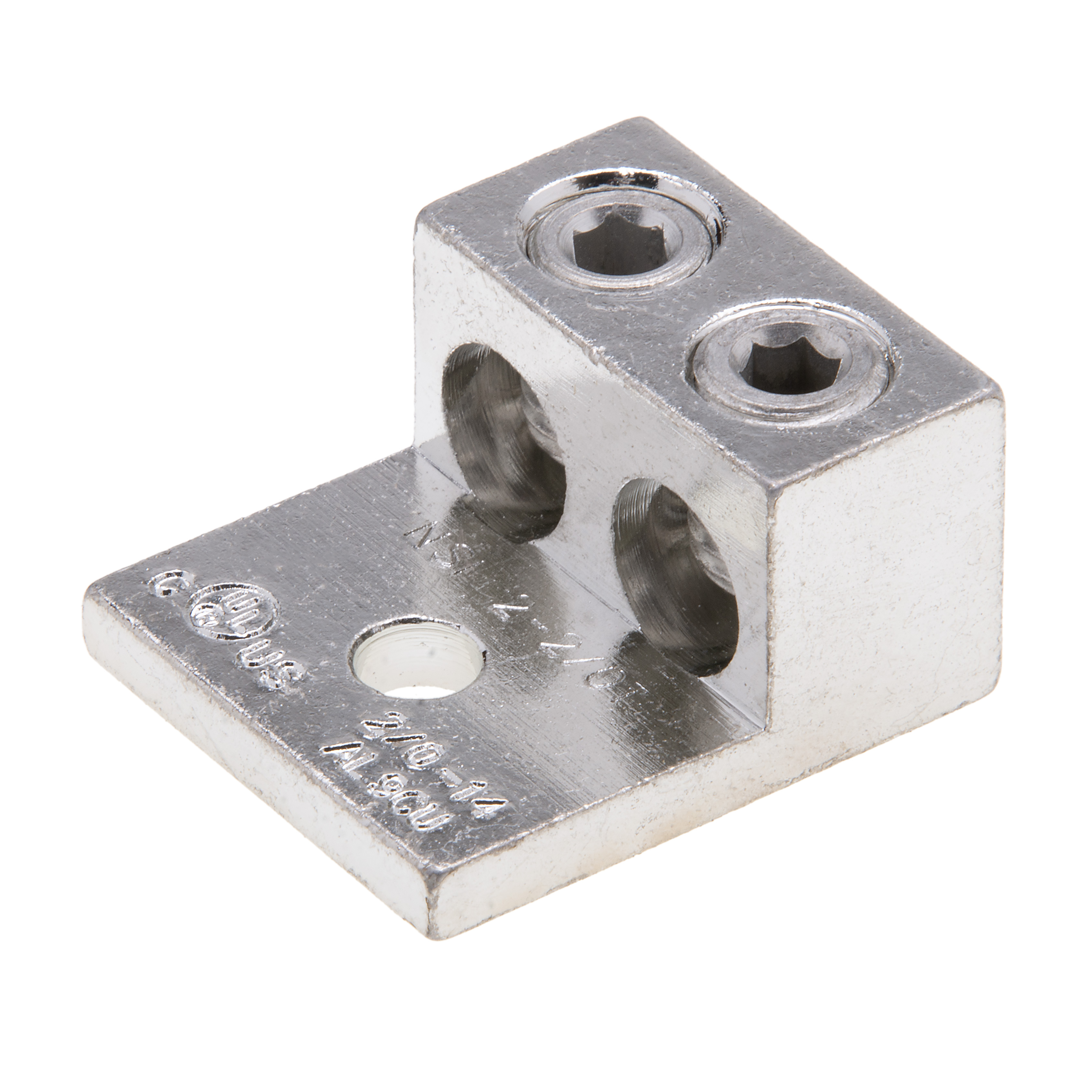 THA60% ×2 THA60%H4CBH20%×2 Polaris 2-2/0T-B ALUMINUM DOUBLE LUG (1) 2/0-14 AWG (AL/CU