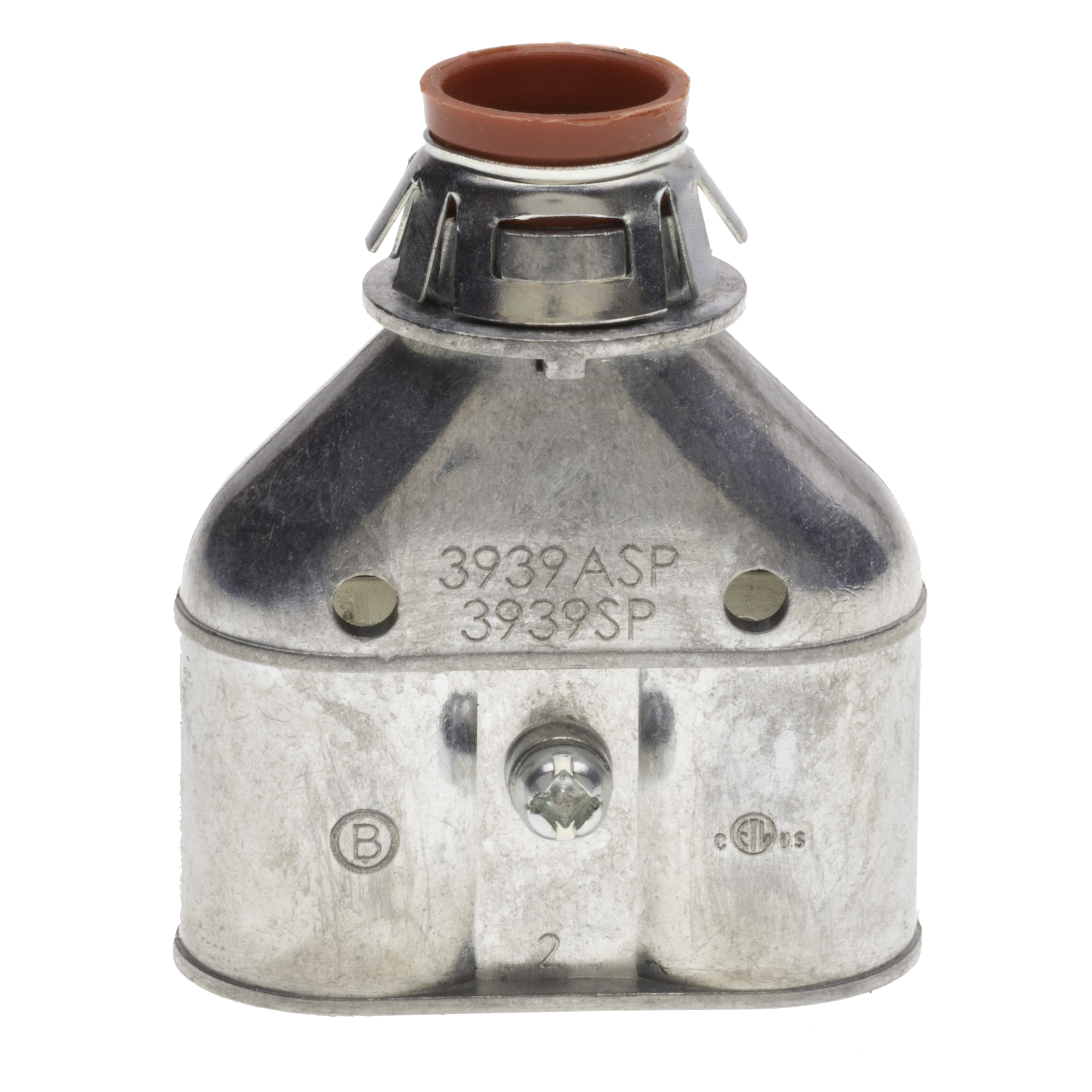 Bridgeport 3939ASP 1/2 IN Insul Dbl Barrel Duplex Conn, Box of 25