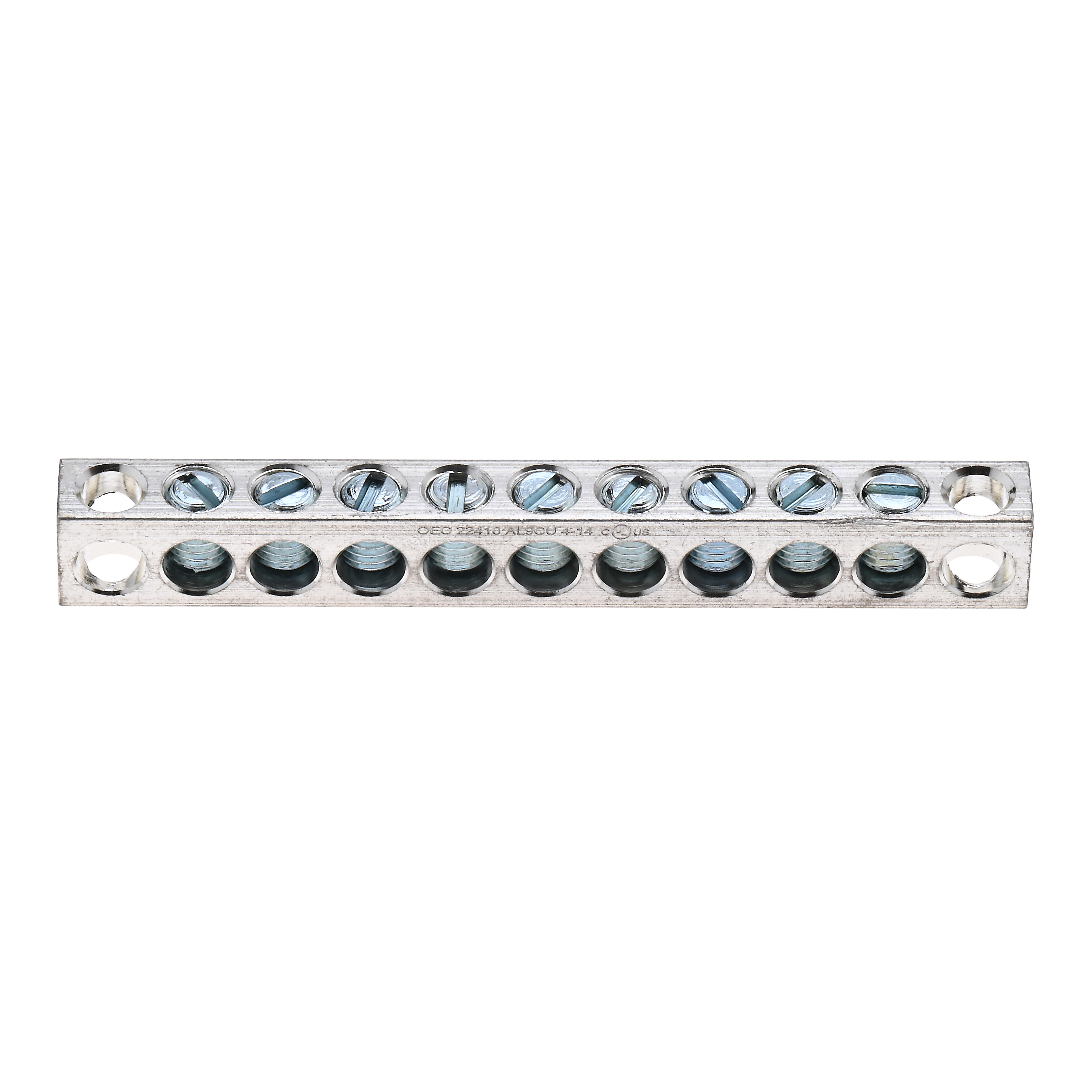 Polaris 4-14-11111 Aluminum Multiple Connector, 4-14 Awg, 11 Holes