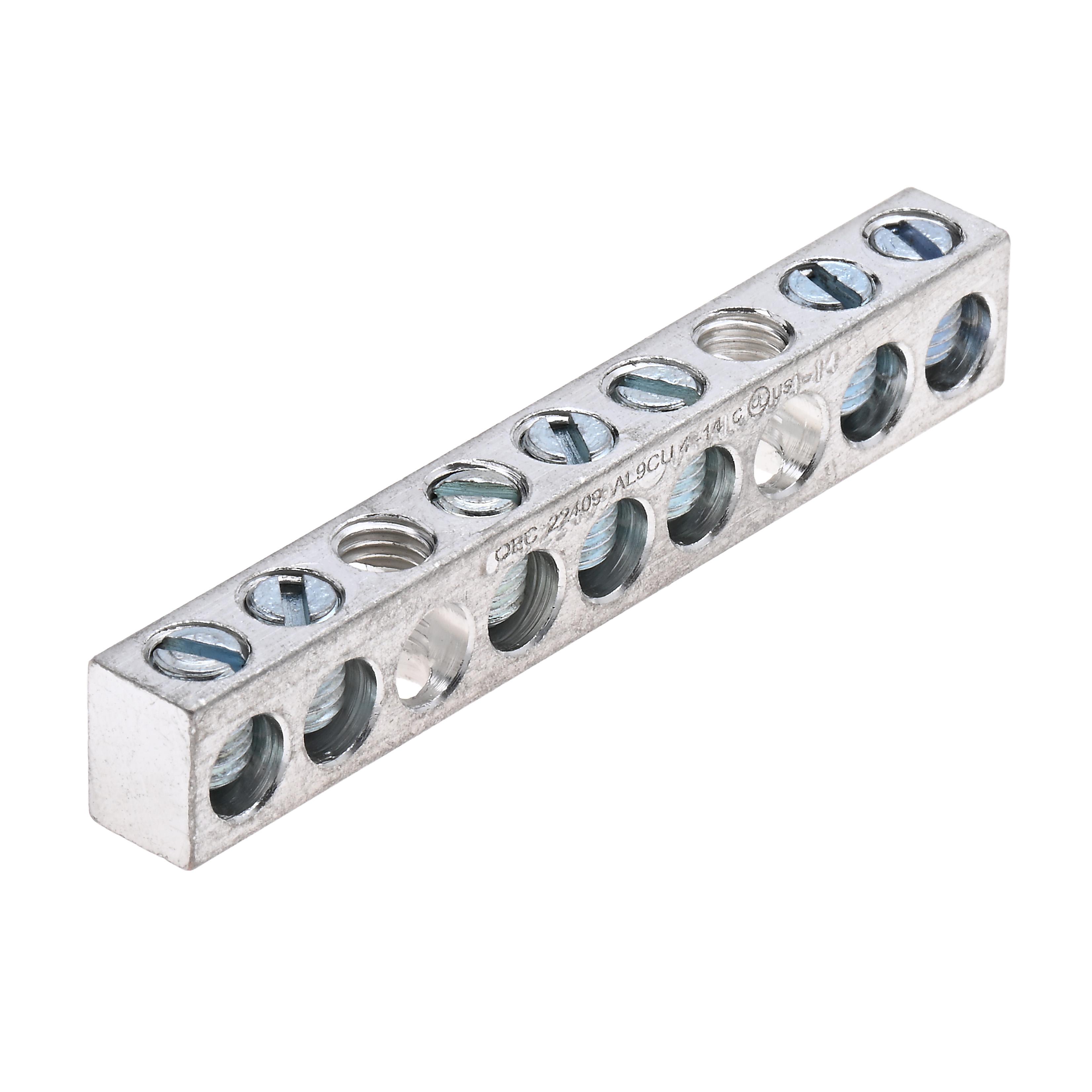 GAHGA 38kt AL 38灯　Rich Alumi Polaris 4-14-937 Aluminum Multiple Connector, 4-14 Awg, 9 Holes 7