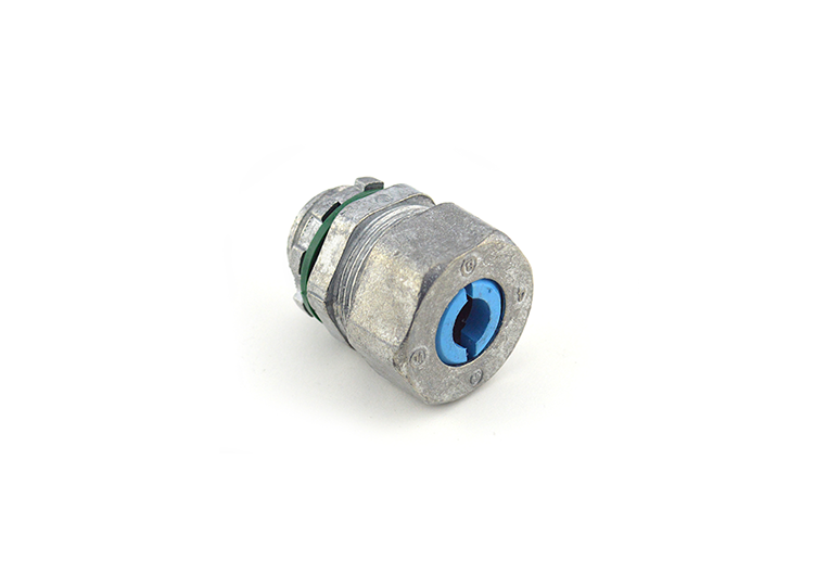 Cord Grip Connector, 1/2 NPT, Cable Range 0.350 - 0.500, Zinc for
