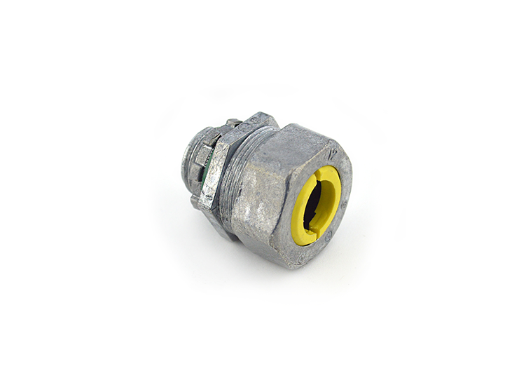 Cord Grip Connector, 1/2 NPT, Cable Range 0.625 - 0.750, Zinc for