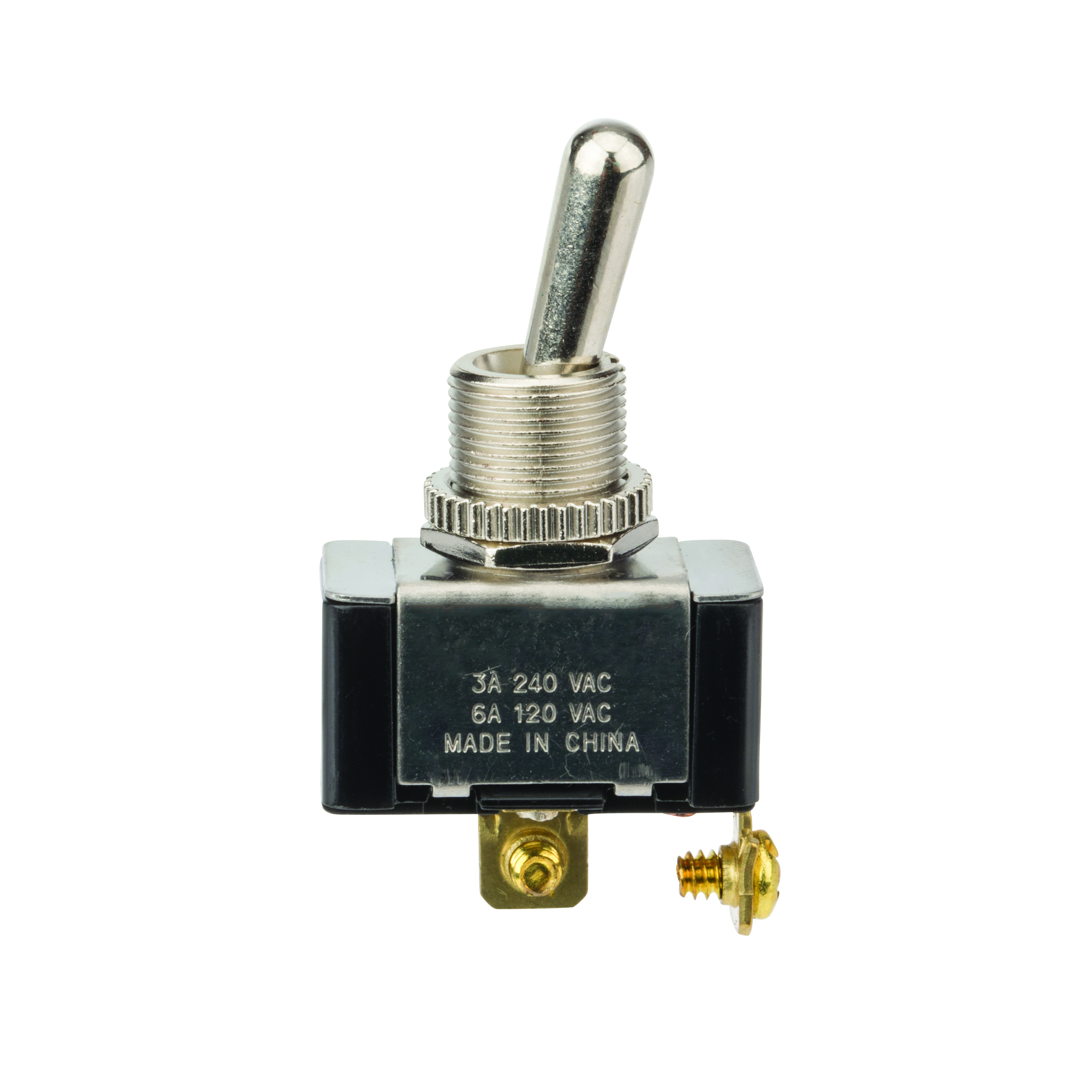 t*o様 Switch NSI 78110TS Toggle Switch SPST 6 Amps Off-On Circuit Bat Br/Ni