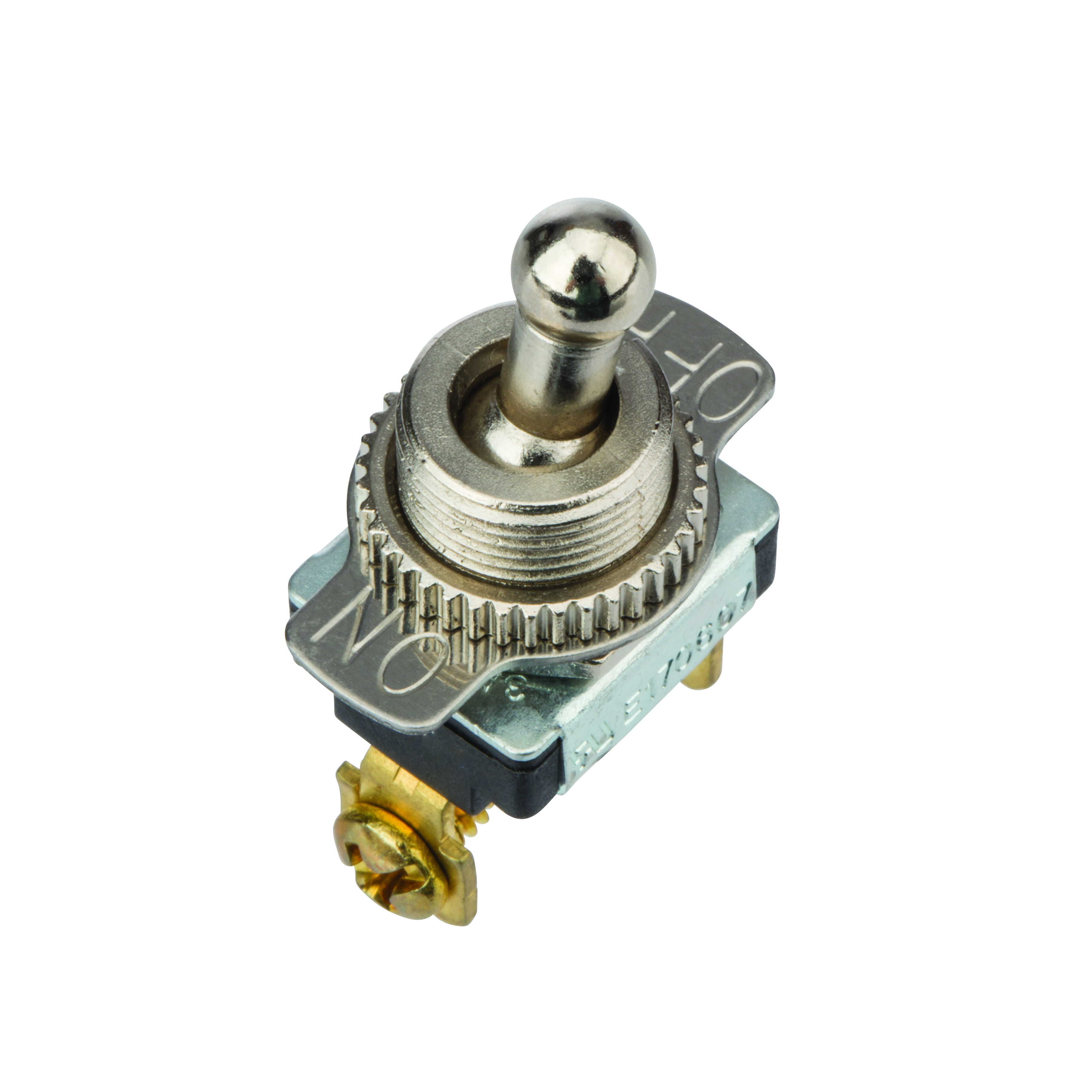 NSI 78130TS Toggle Switch SPST 6 Amps On-Off Circuit Bat Br/Ni