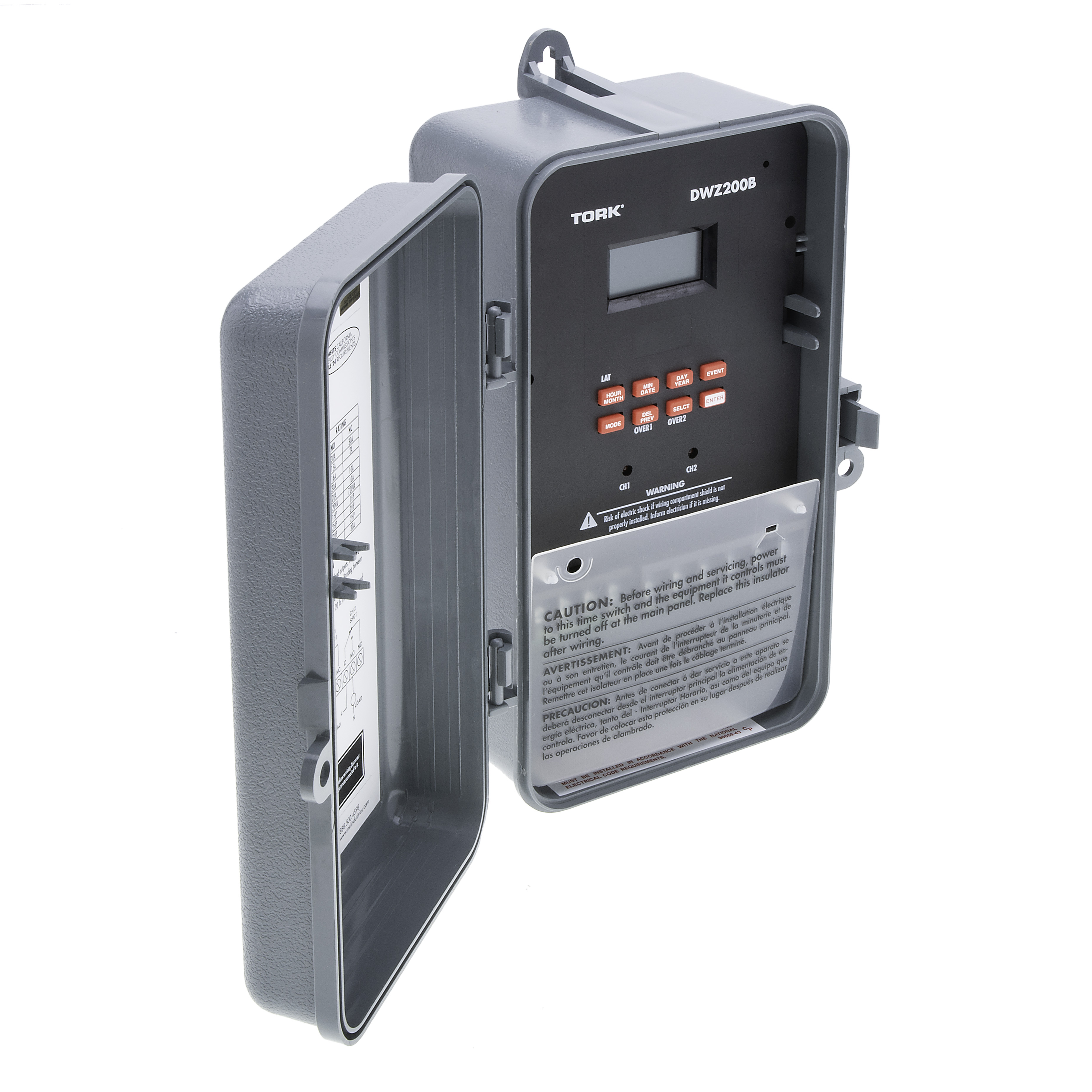 TORK DWZ200B Astronomic 7 Day Digital Timer With Holiday 2 Channel