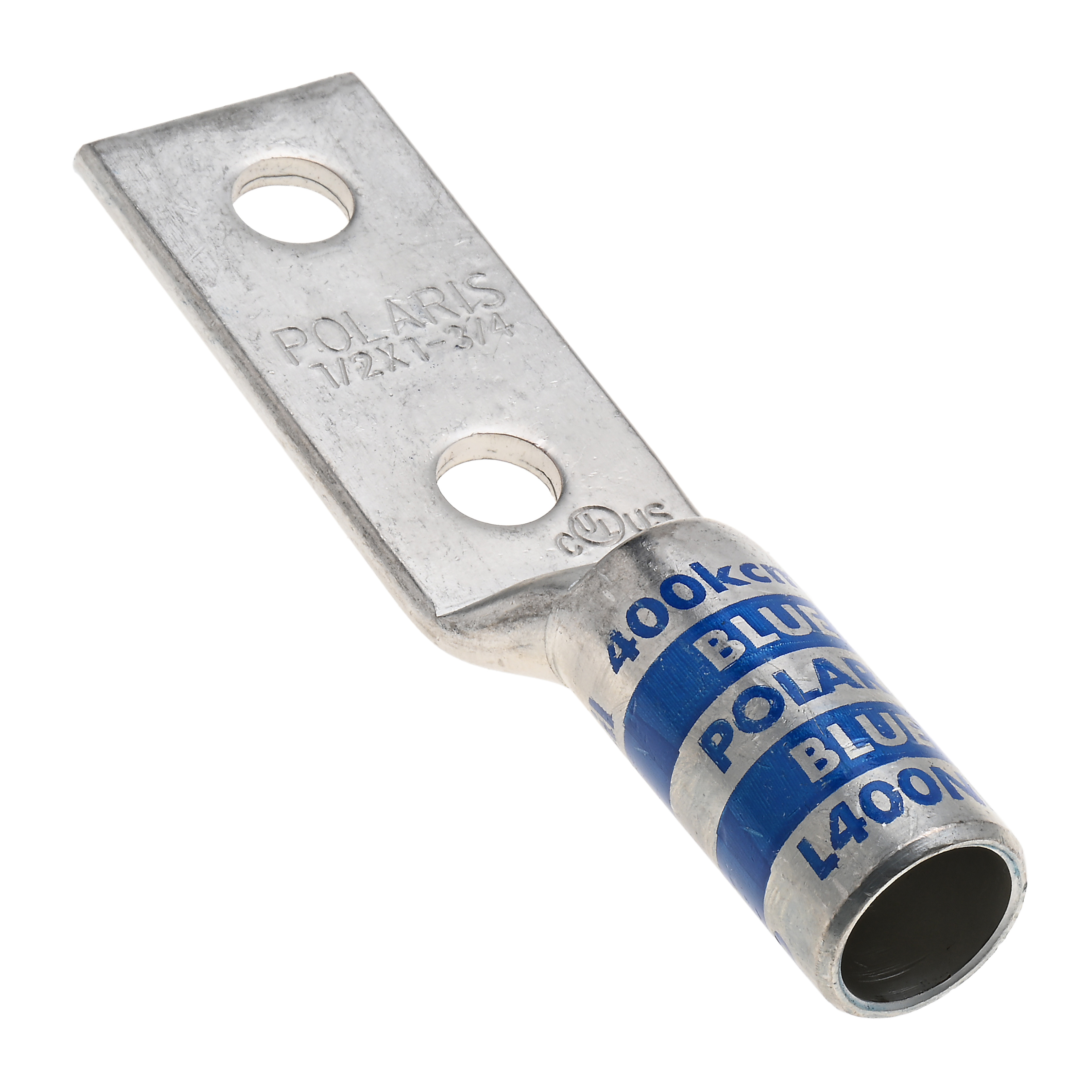 Polaris L400NP 400 MCM CU Compression Lug, 1/2 Bolt Size, 2 hole