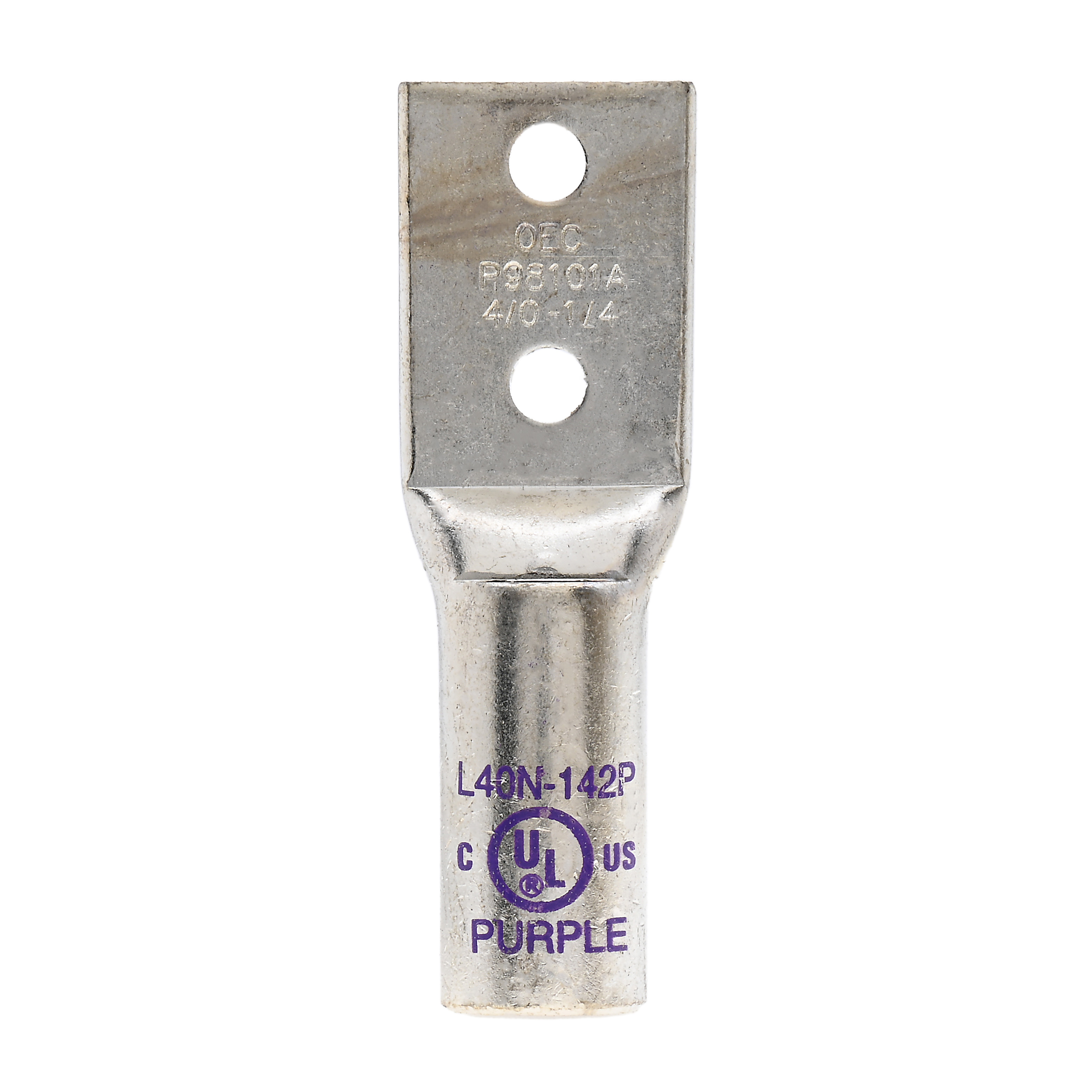 Polaris L40N-142P CU CMP Lug 4/0AWG 1/4 Blt 3/4 Mtg-Peep - NSI