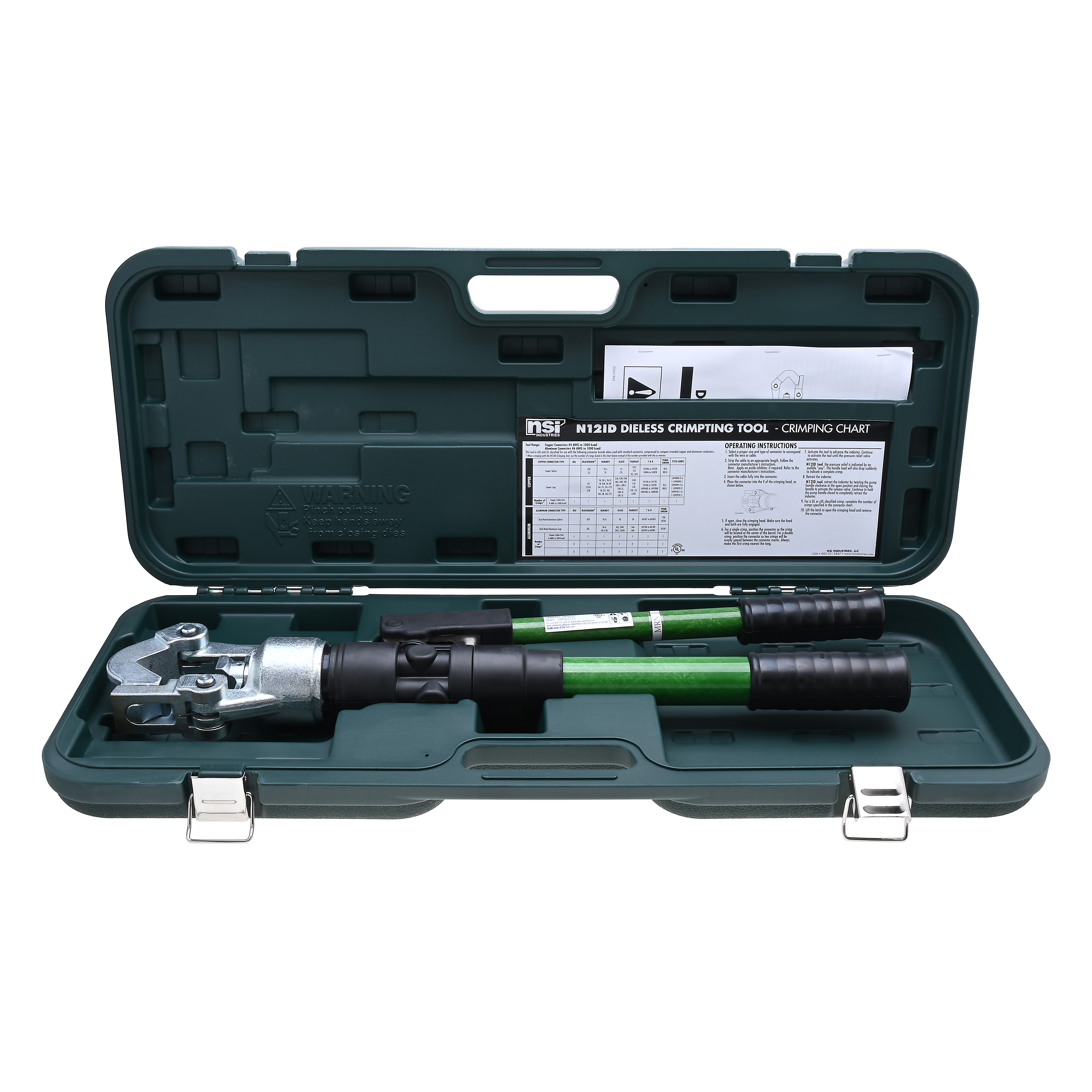 r①④①②s/キルティングベアM2点 Polaris N12ID Dieless Hydraulic Crimping Tool, 1000 Mcm - 6 Awg Al