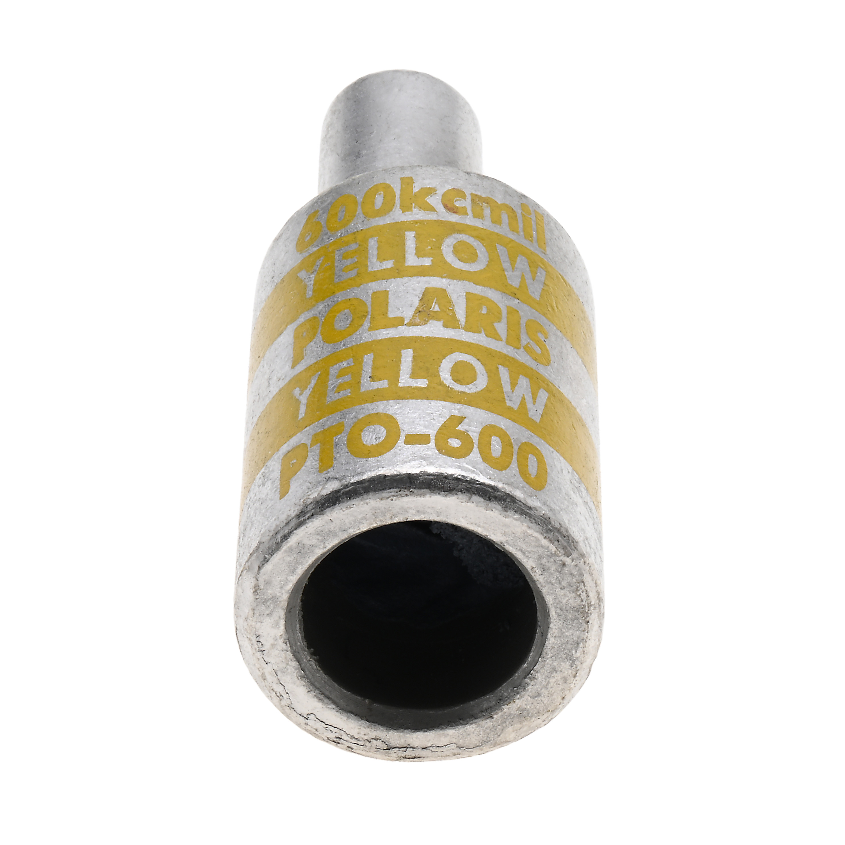 Polaris PTO-600 Offset Aluminium, Tin Plated Pin Terminal, 600 Mcm