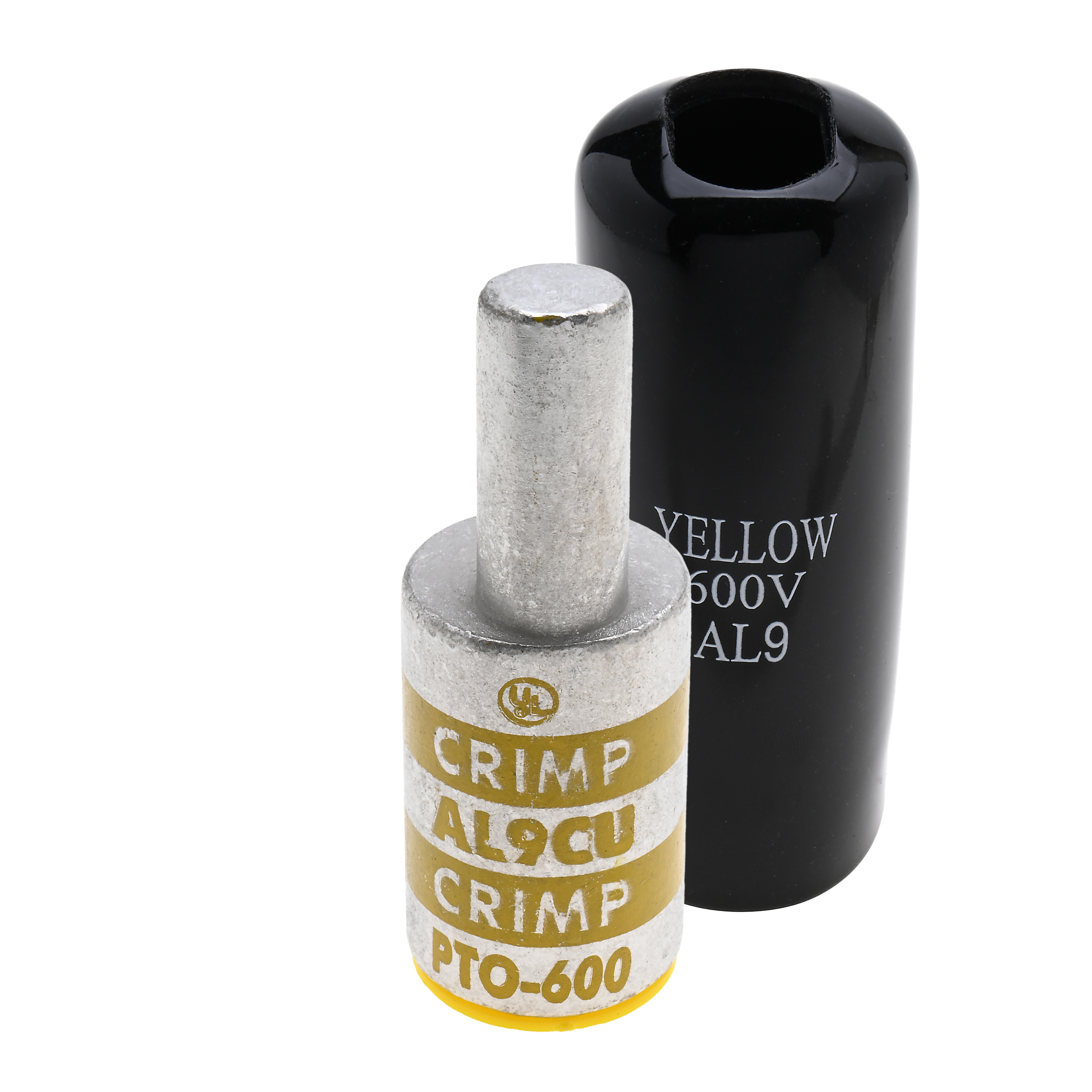 Polaris PTO-600 Offset Aluminium, Tin Plated Pin Terminal, 600 Mcm