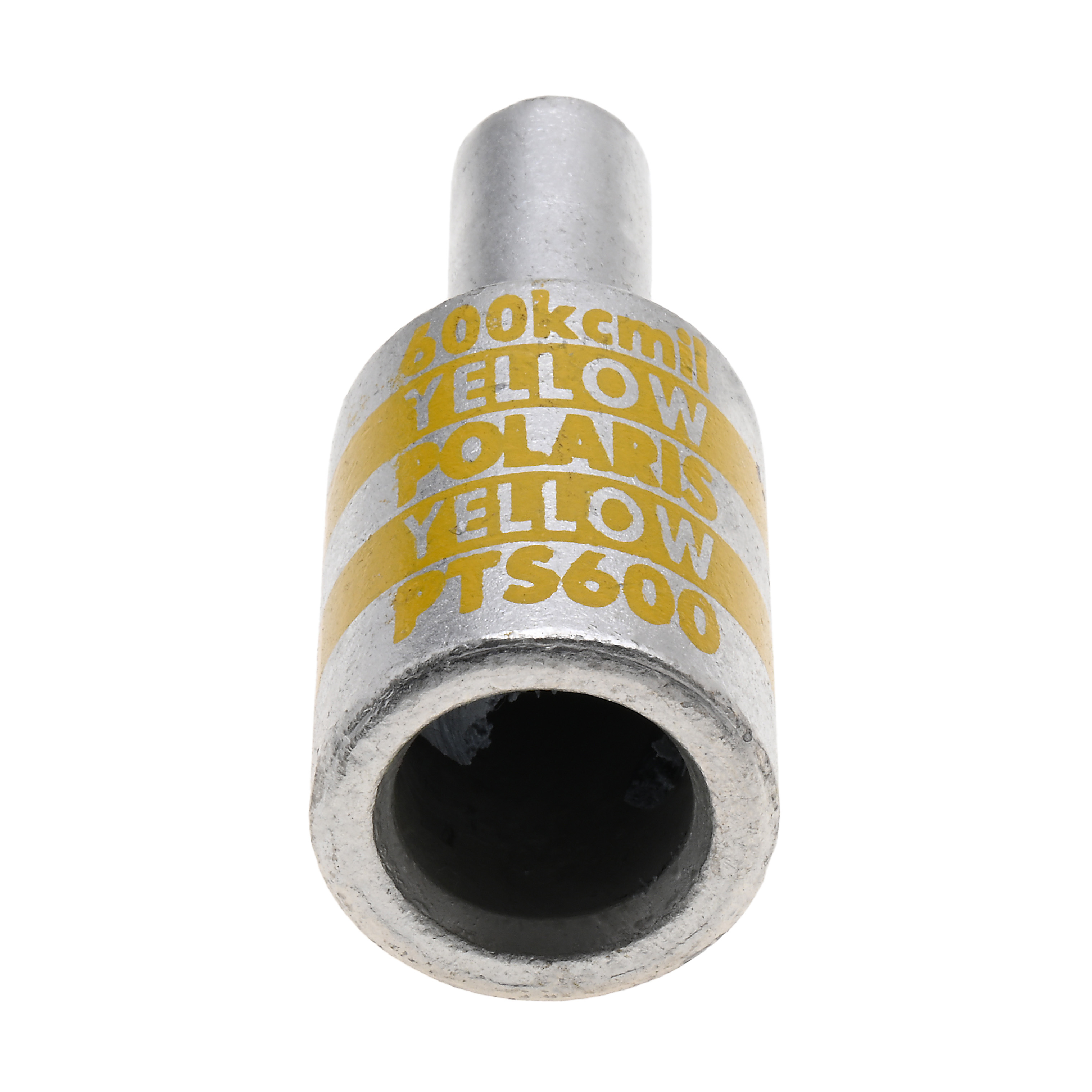 Polaris PTS600 Aluminum, Tin Plated Pin Terminal, 600 Mcm Wire