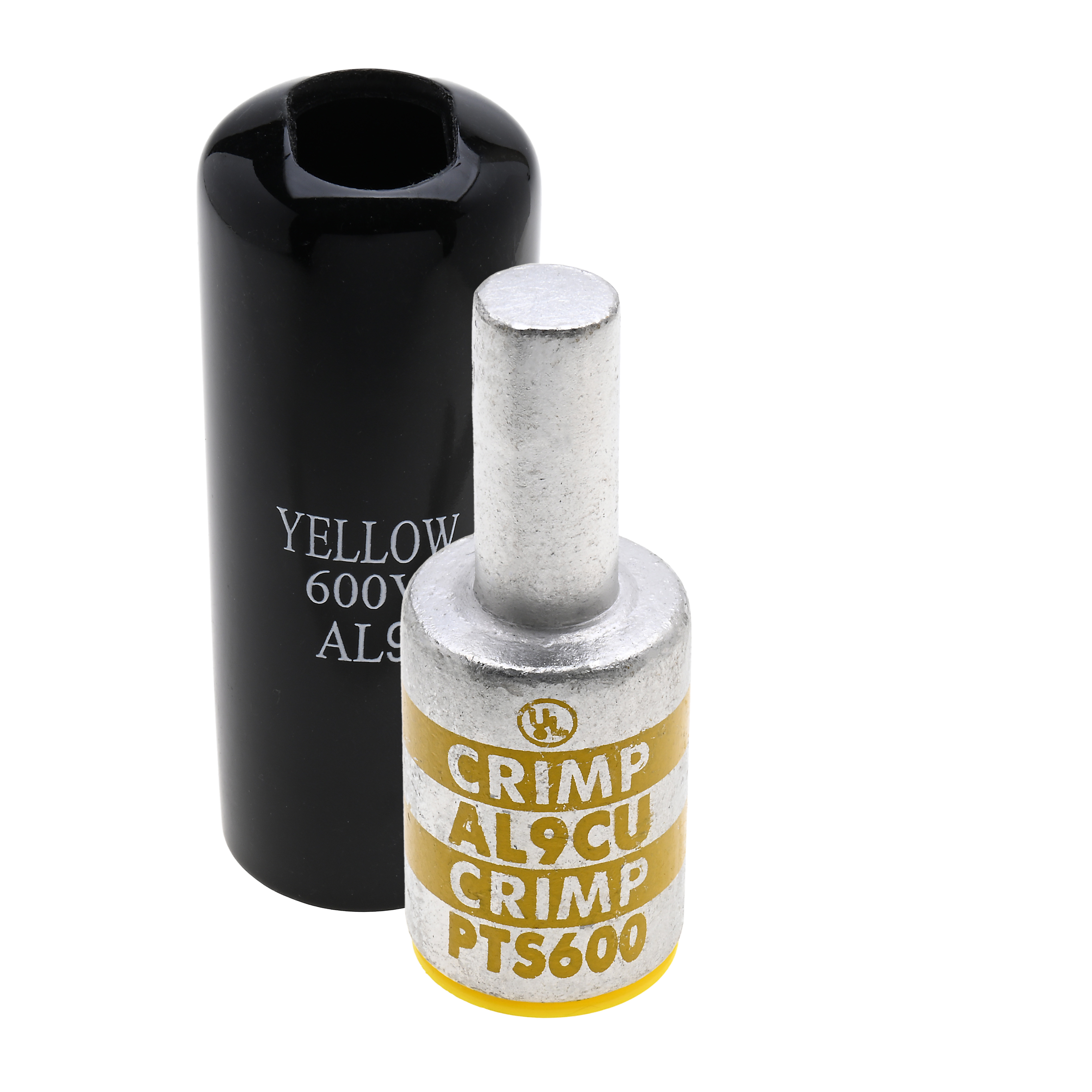 Polaris PTS600 Aluminum, Tin Plated Pin Terminal, 600 Mcm Wire