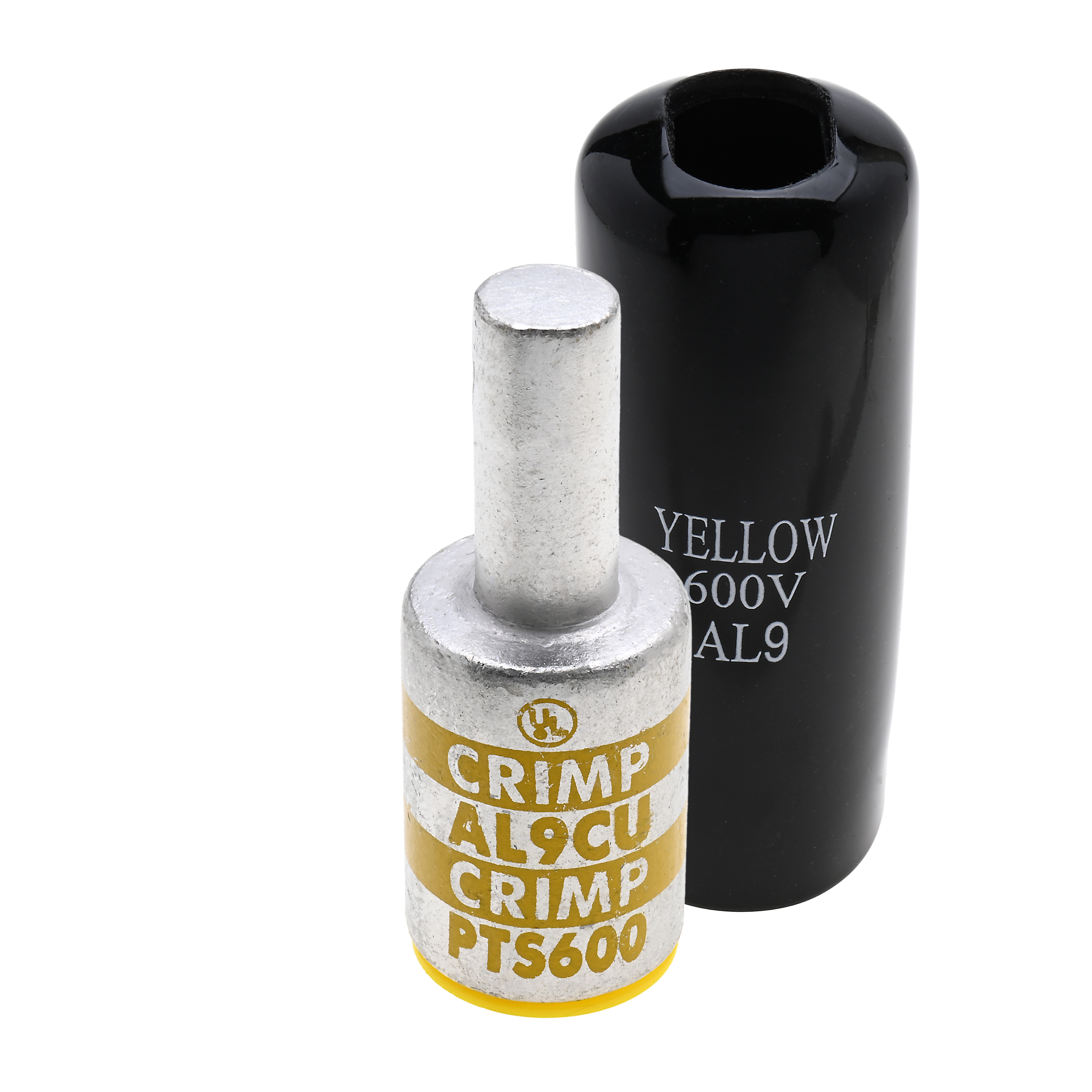 Polaris PTS600 Aluminum, Tin Plated Pin Terminal, 600 Mcm Wire
