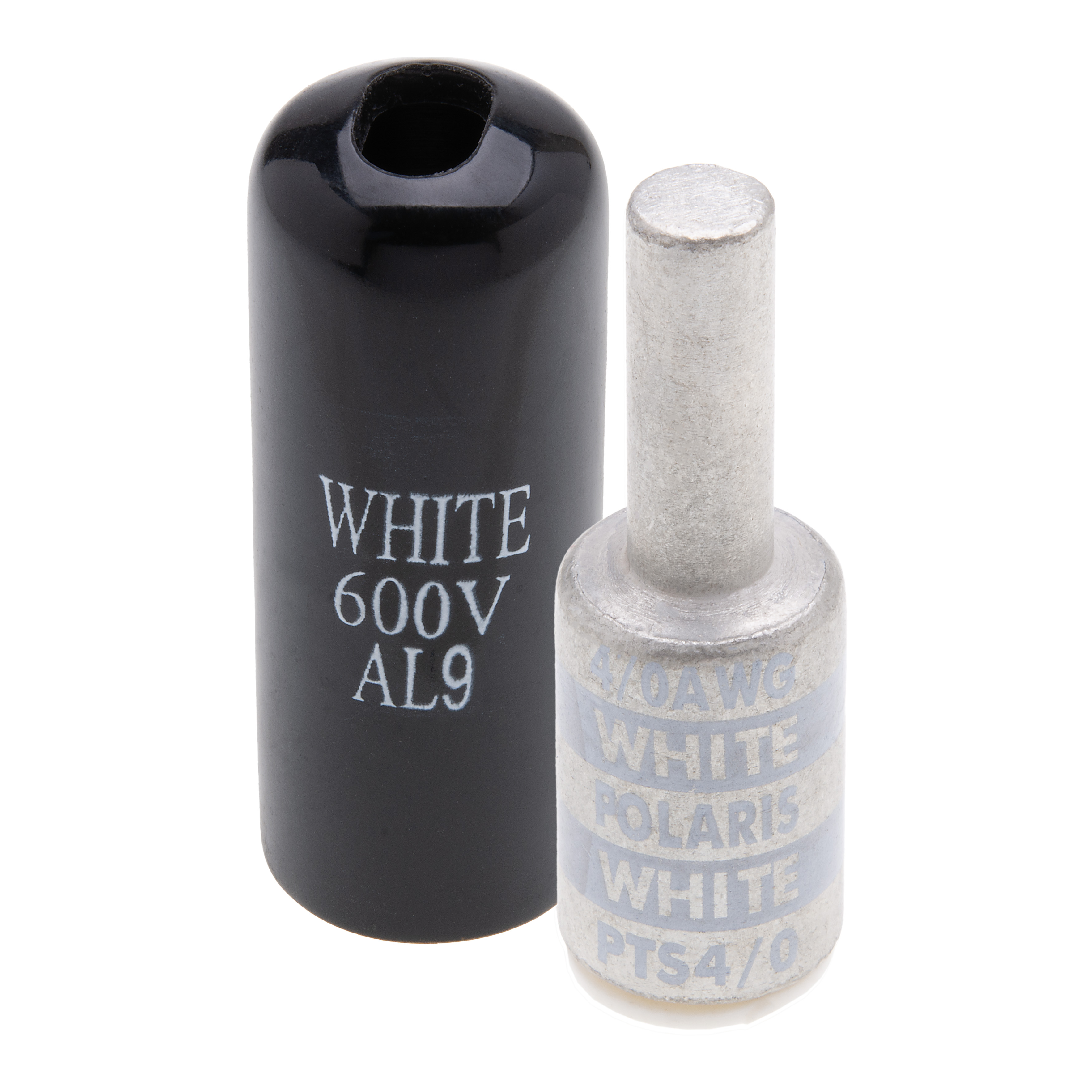 Polaris PTS4/0 Aluminum, Tin Plated Pin Terminal, 4/0 Awg Wire