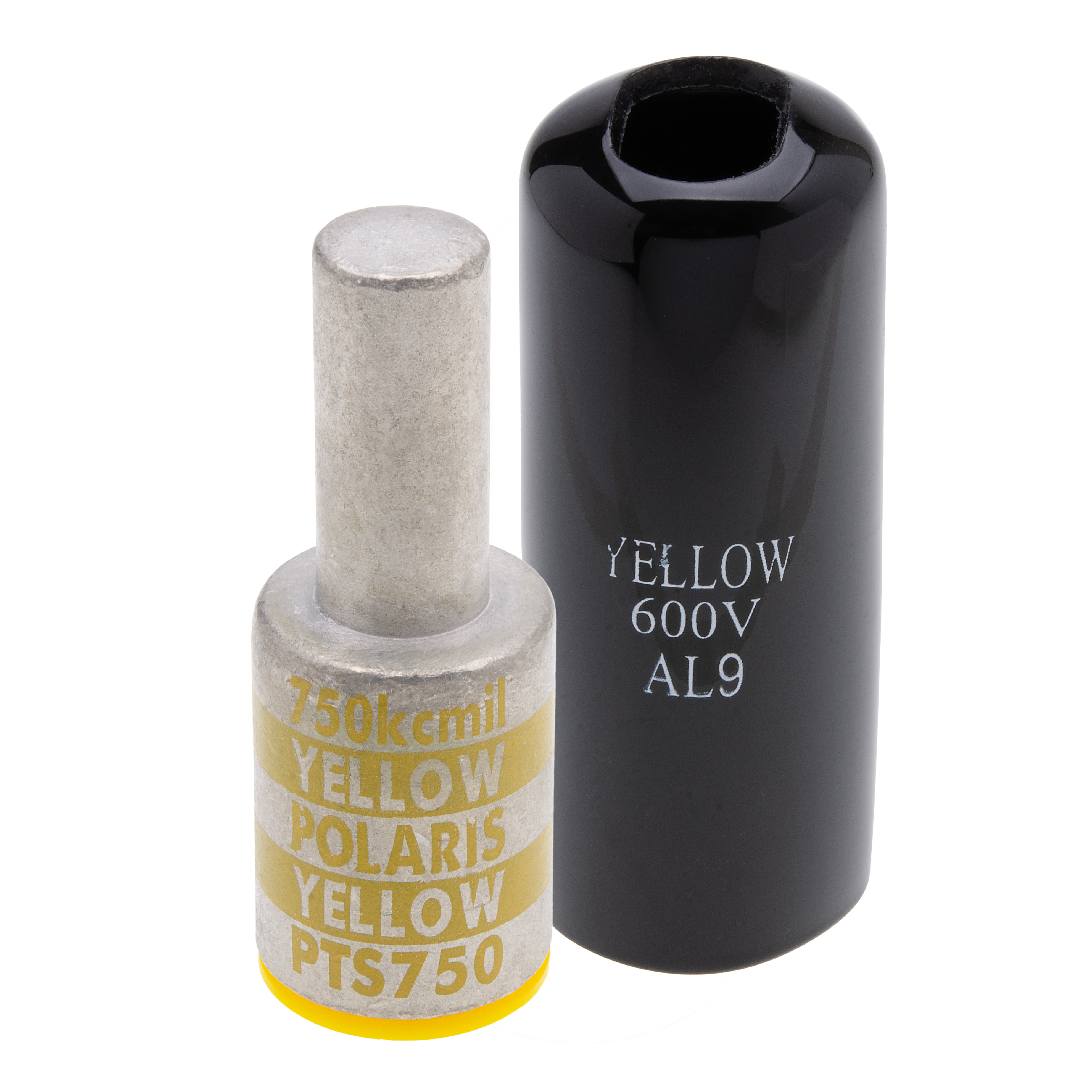 Polaris PTS750 Aluminum, Tin Plated Pin Terminal, 750 Mcm Wire