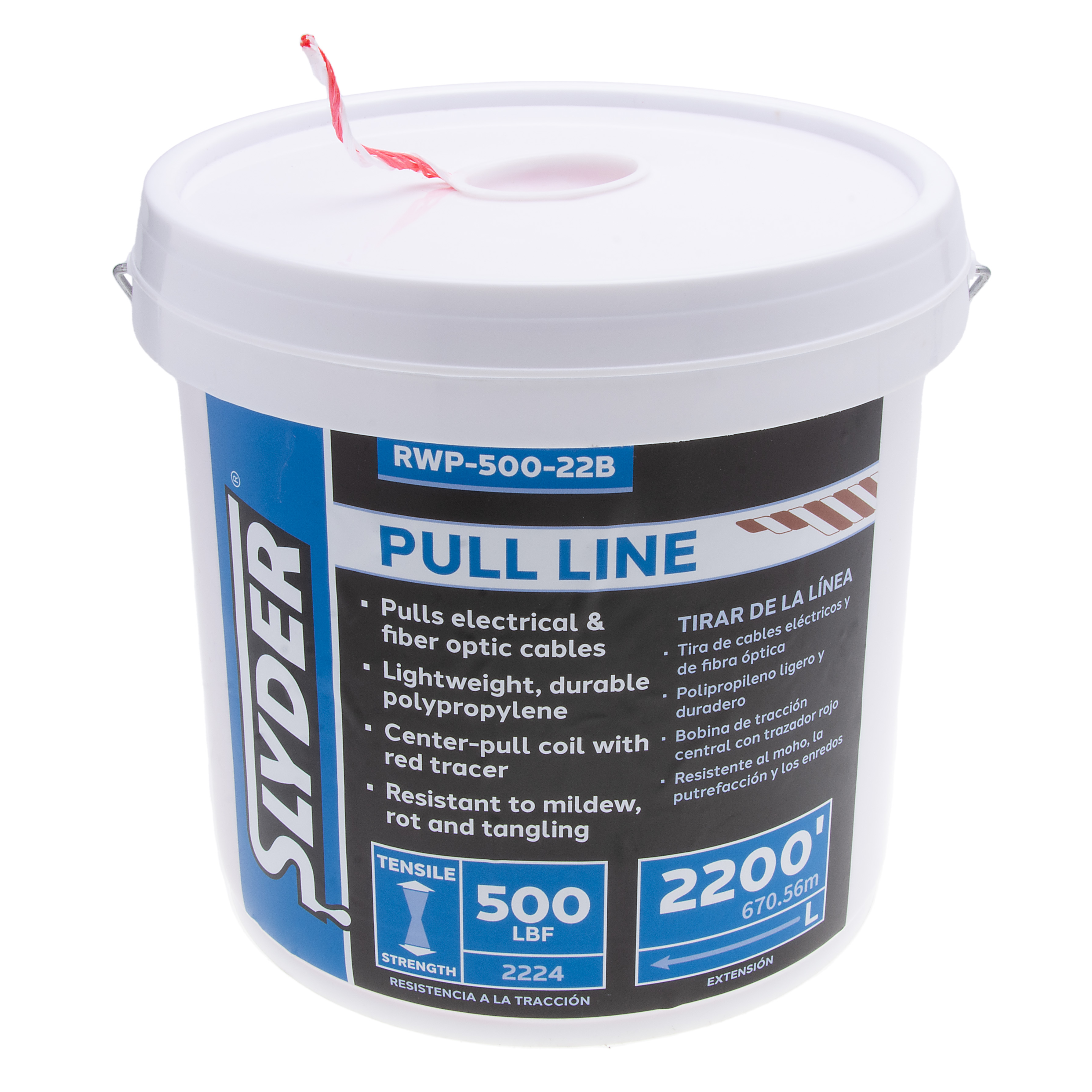 Slyder RWP-500-22B Pull Line 500lb 2200Ft Bucket - NSI Industries