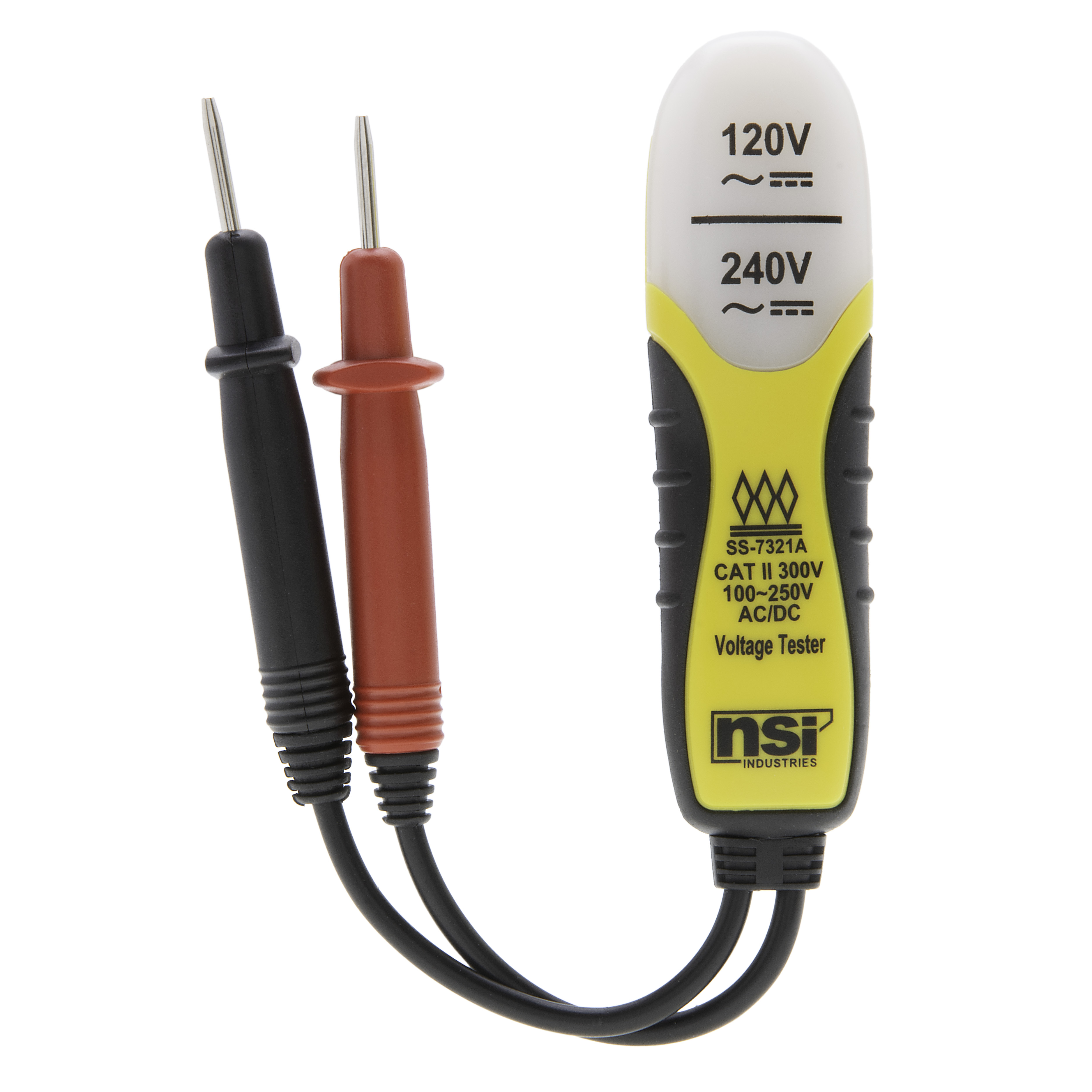 NSI TES-2 Voltage Tester, 120 Or 240Vac, Pocket Clip - NSI Industries