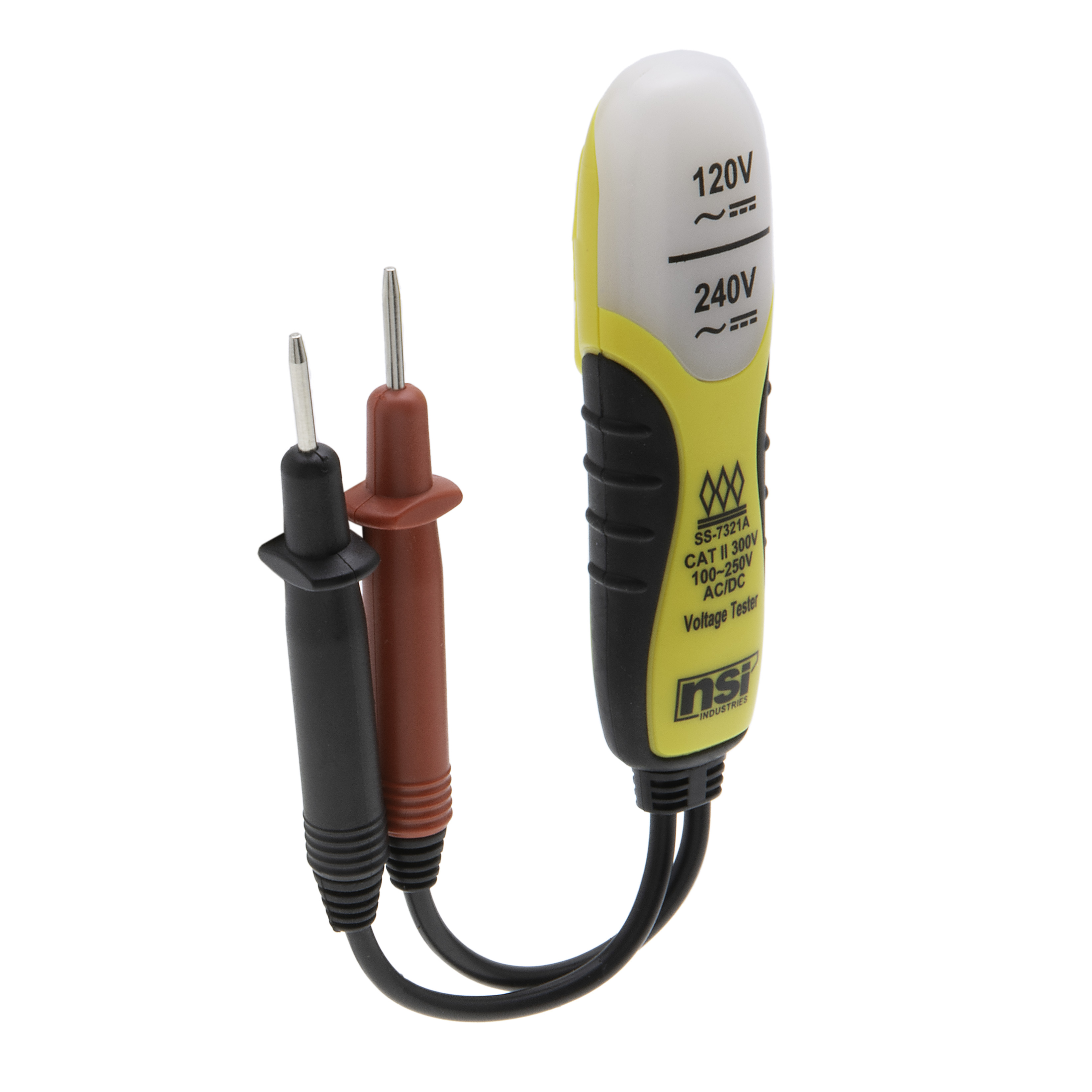 NSI TES-2 Voltage Tester, 120 Or 240Vac, Pocket Clip - NSI Industries