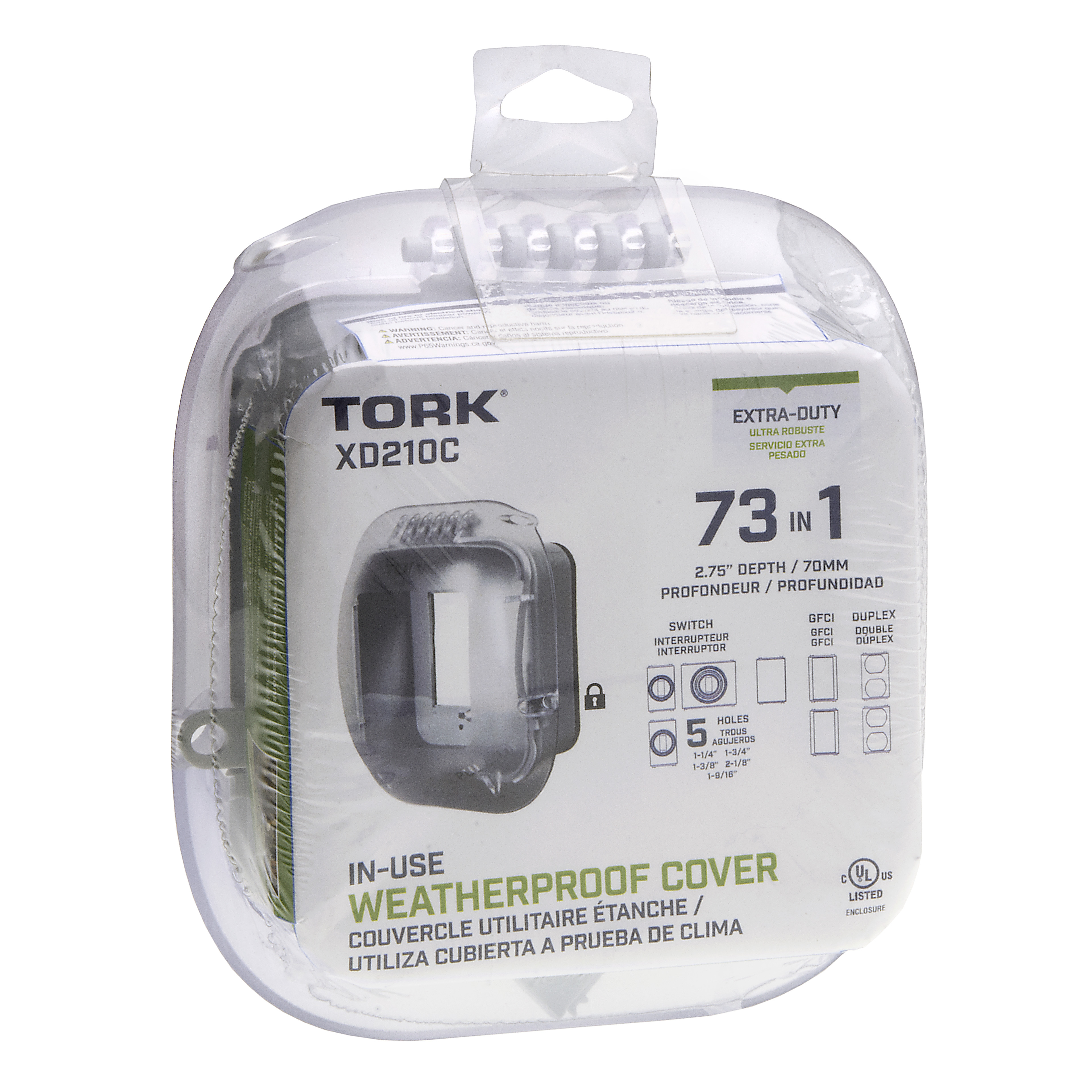 TORK XD210C Extra Duty Dual Gang, Vrt/Hrz Configuration, 2.75 IN