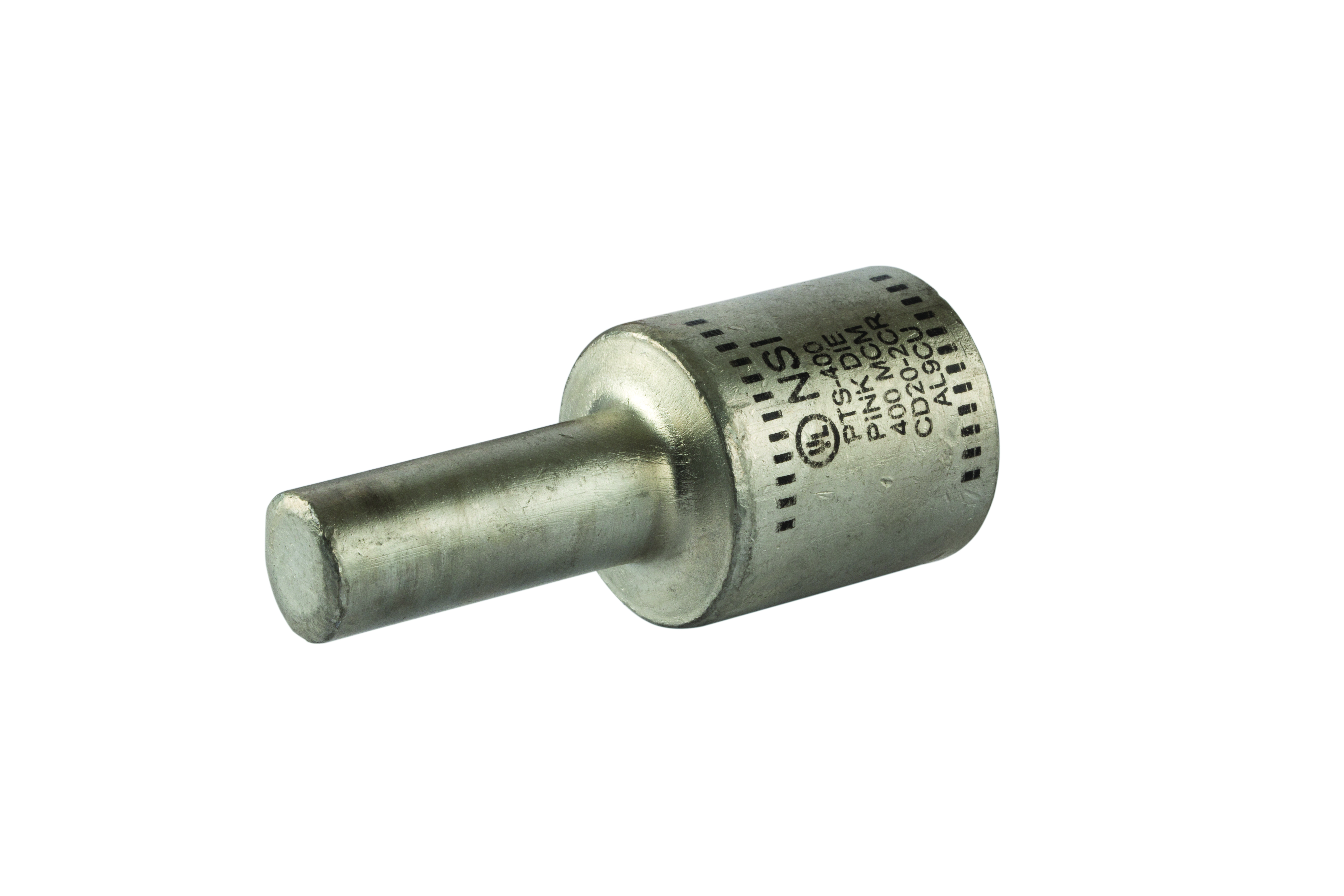 Polaris PTS400 Aluminum, Tin Plated Pin Terminal, 400 Mcm Wire
