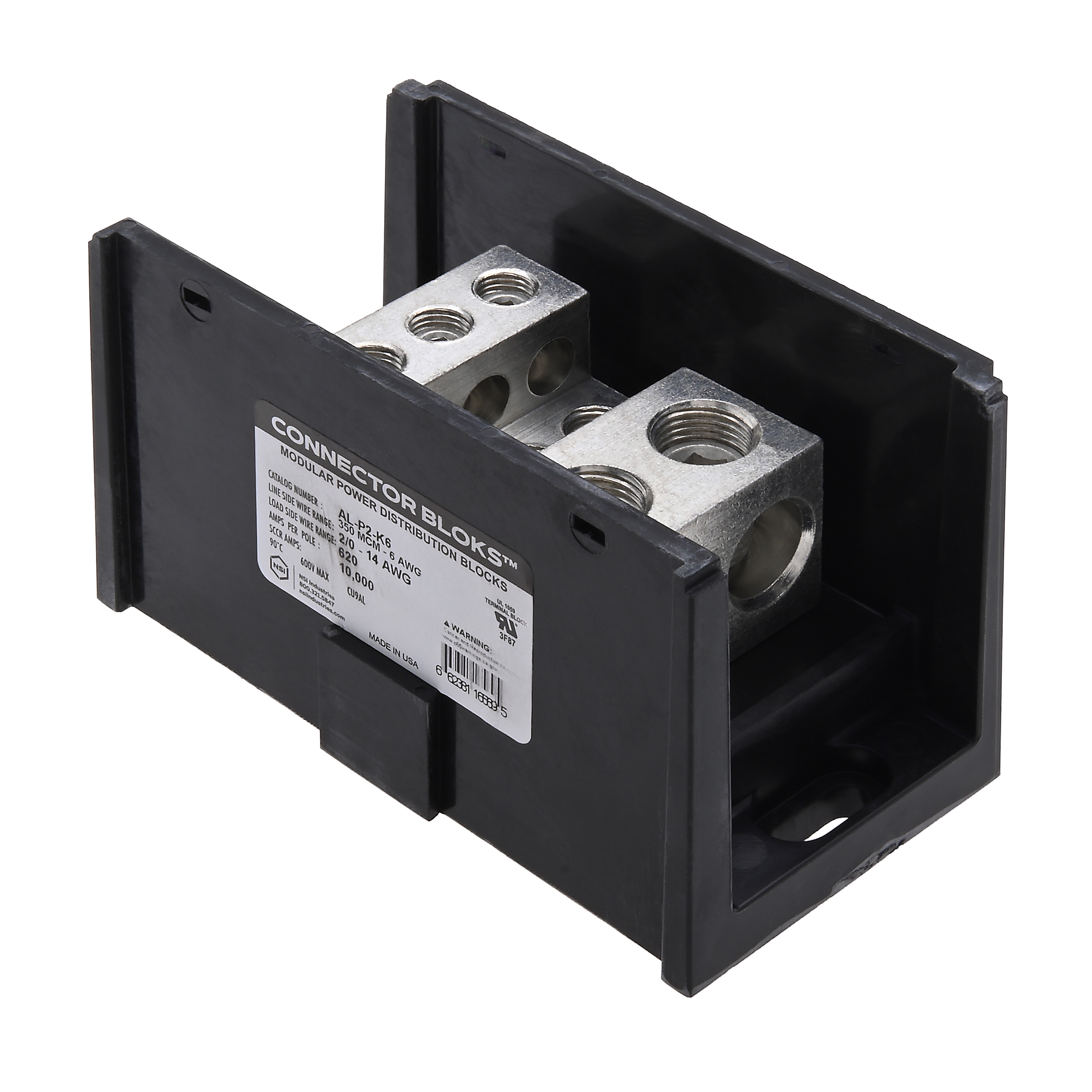 Polaris AL-P2-K6 (2) 350 Mcm - 6 Awg Primary (6) 2/0-14 Secondary