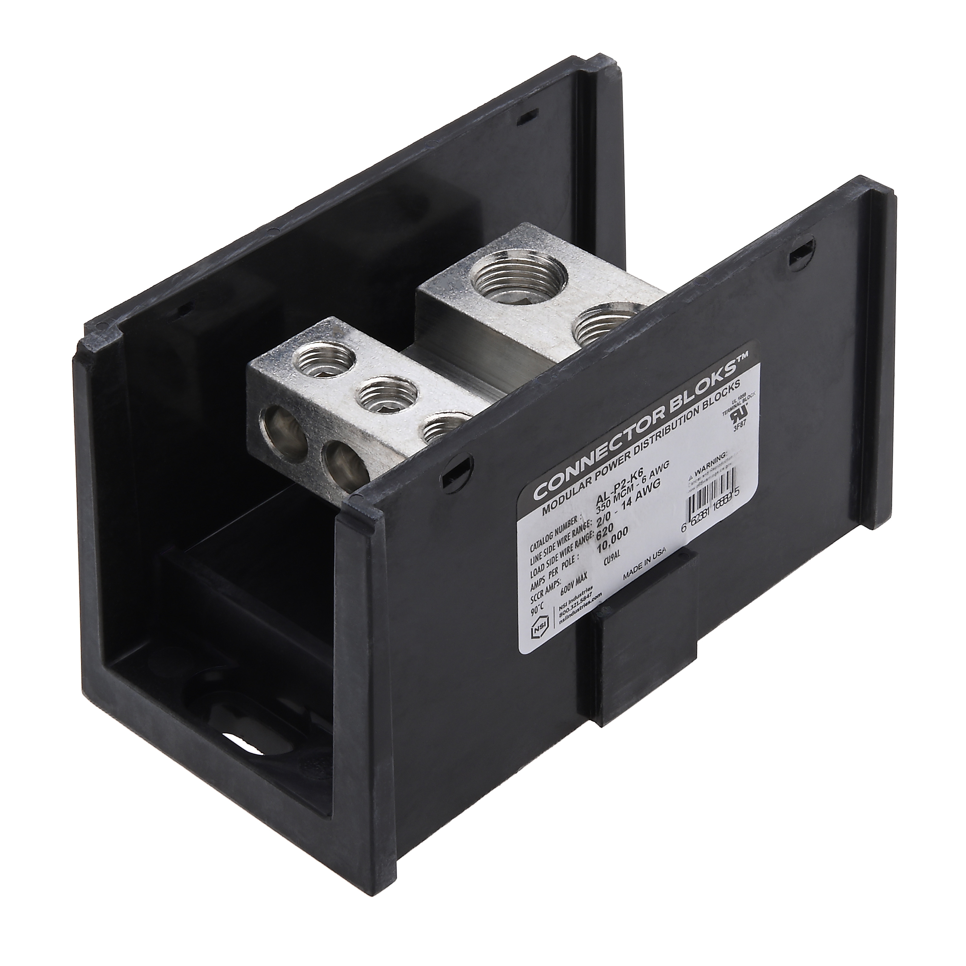 Polaris AL-P2-K6 (2) 350 Mcm - 6 Awg Primary (6) 2/0-14 Secondary