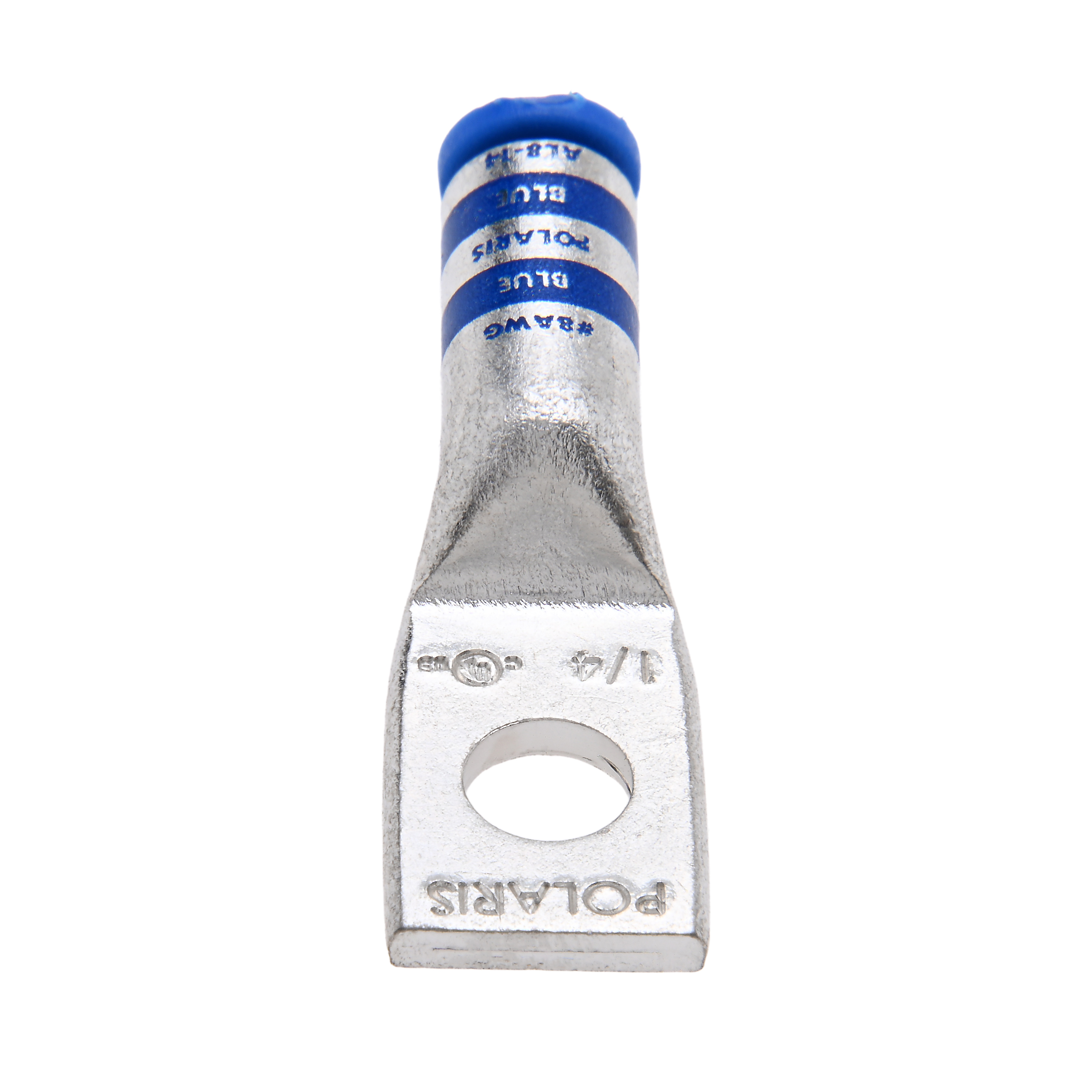 Polaris AL8-14 8 Awg Alum Compression Lug, 1/4 Bolt Size (Al/Cu
