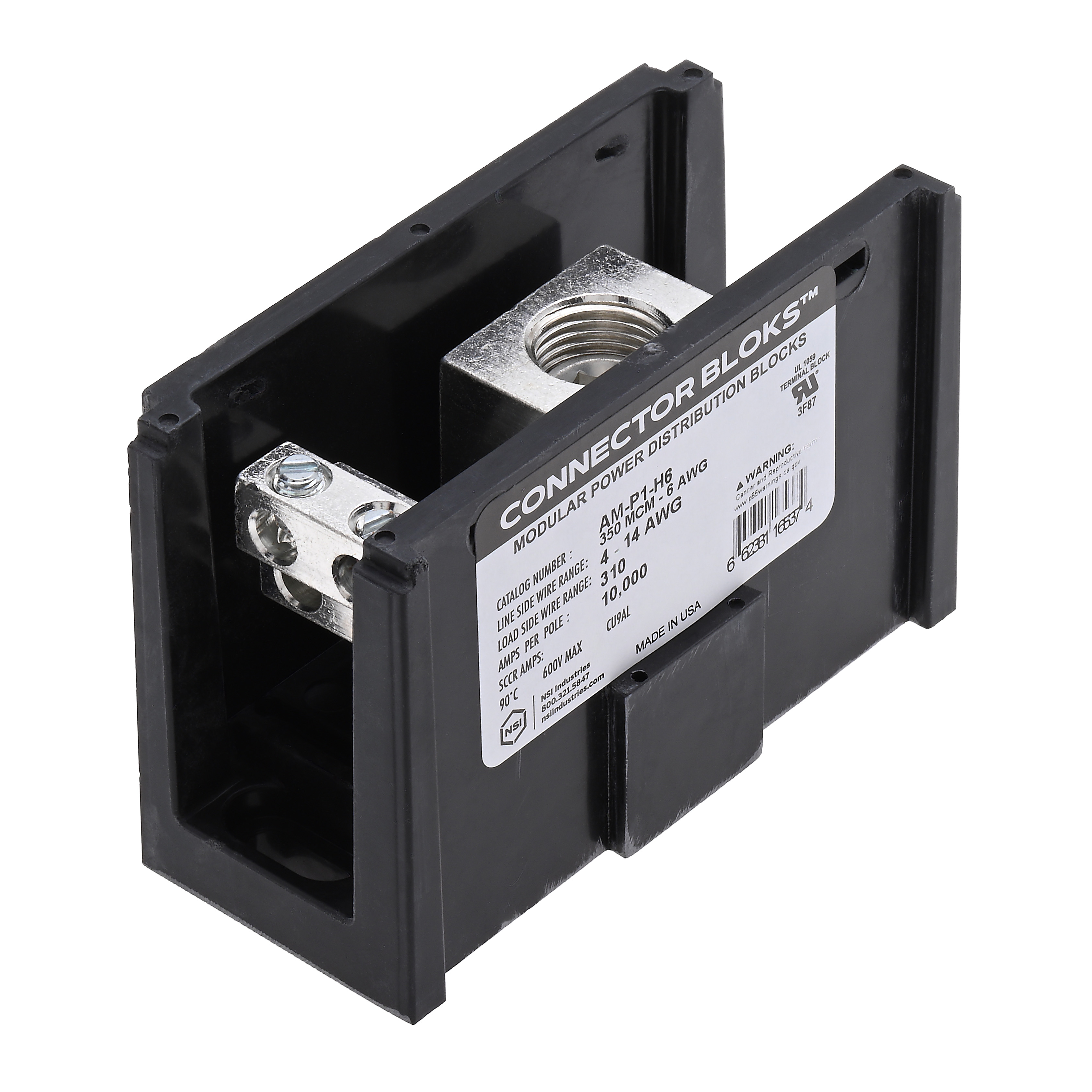 Polaris AM-P1-H6 (1) 350 Mcm - 6 Awg Primary (6) 4-14 Secondary