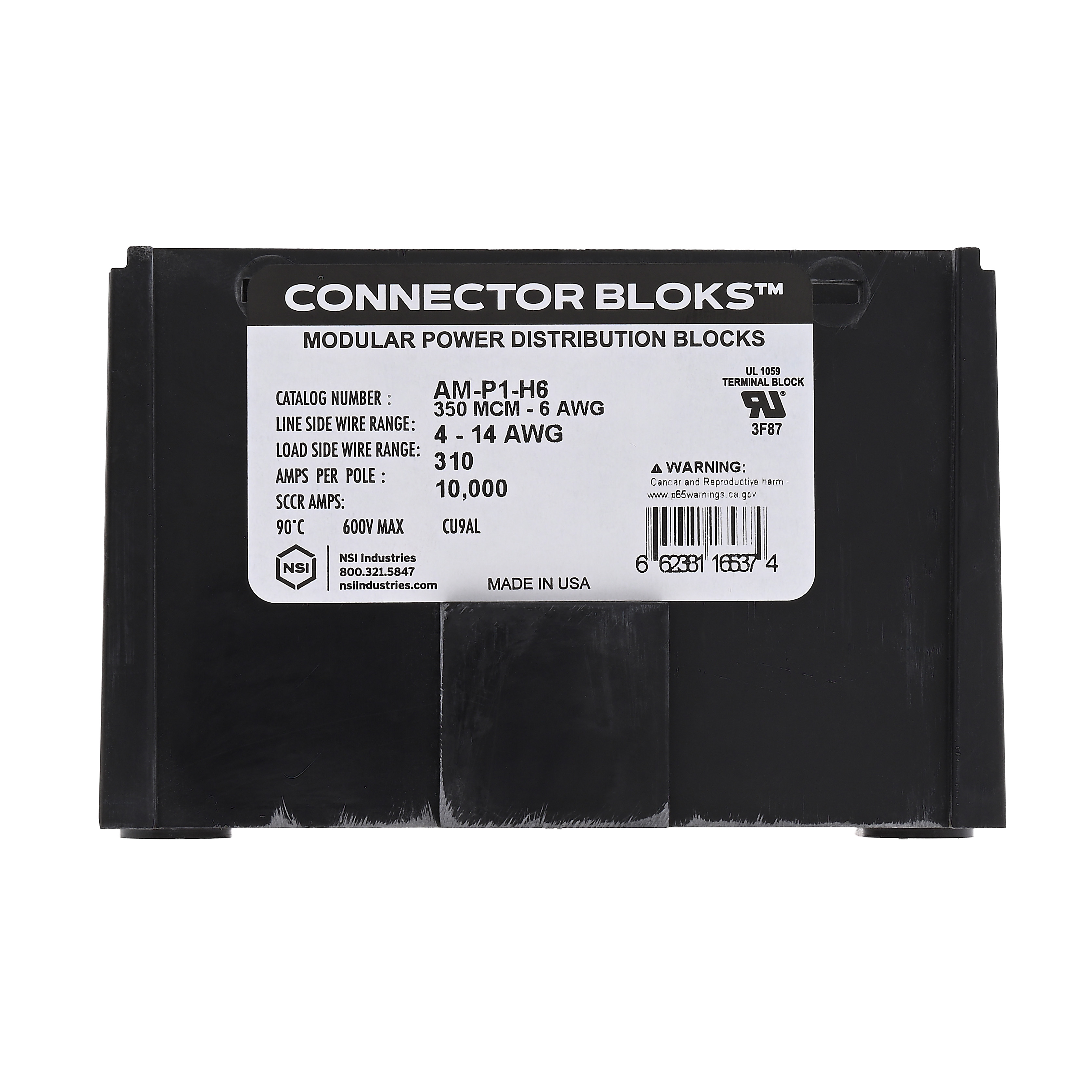 Polaris AM-P1-H6 (1) 350 Mcm - 6 Awg Primary (6) 4-14 Secondary