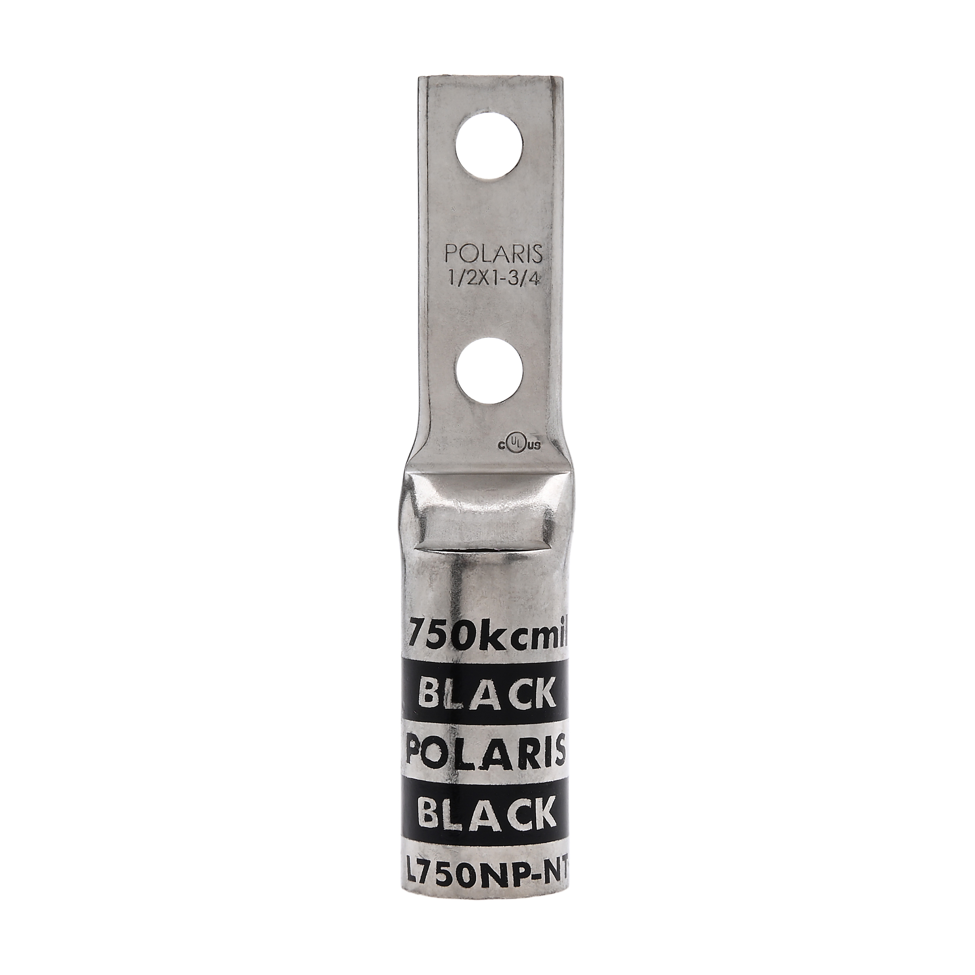 Polaris L750NP-NT 750 MCM Cu Compression Lug, 1/2 IN 2 Hole