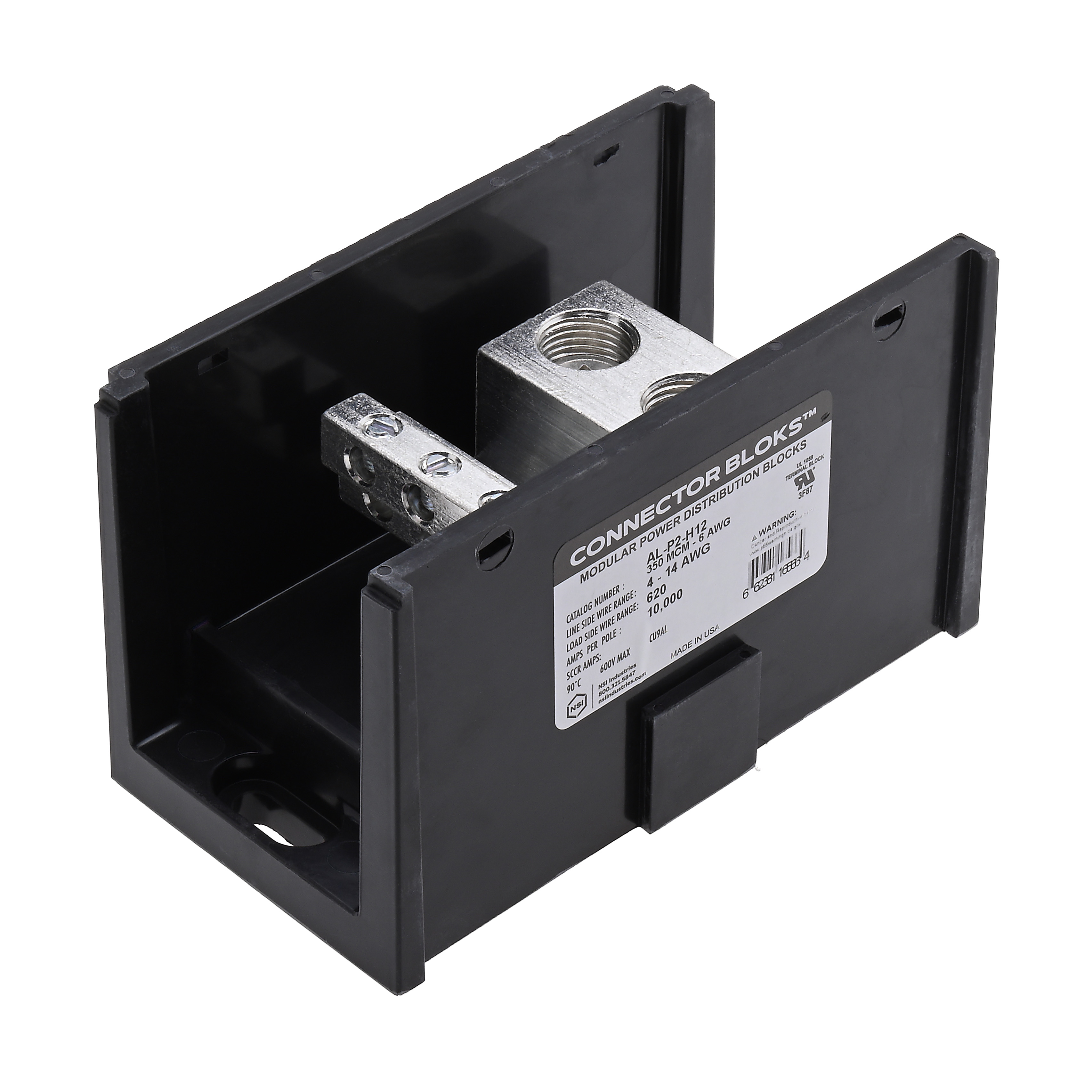 Polaris AL-P2-H12 (2) 350 Mcm - 6 Awg Primary (12) 4-14 Secondary