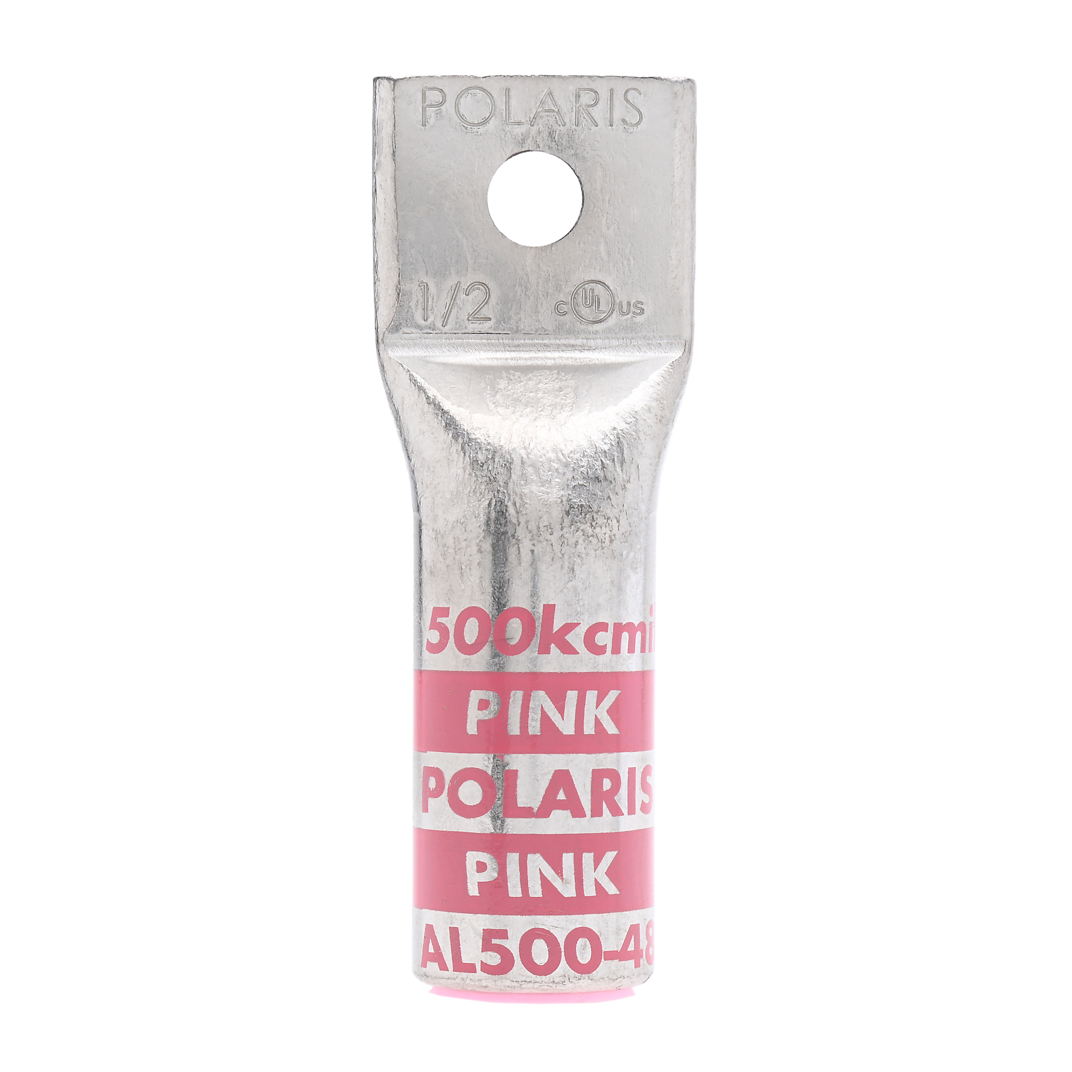 Polaris AL500-48 500 Mcm Alum Compression Lug, 1/2 Bolt Size (Al