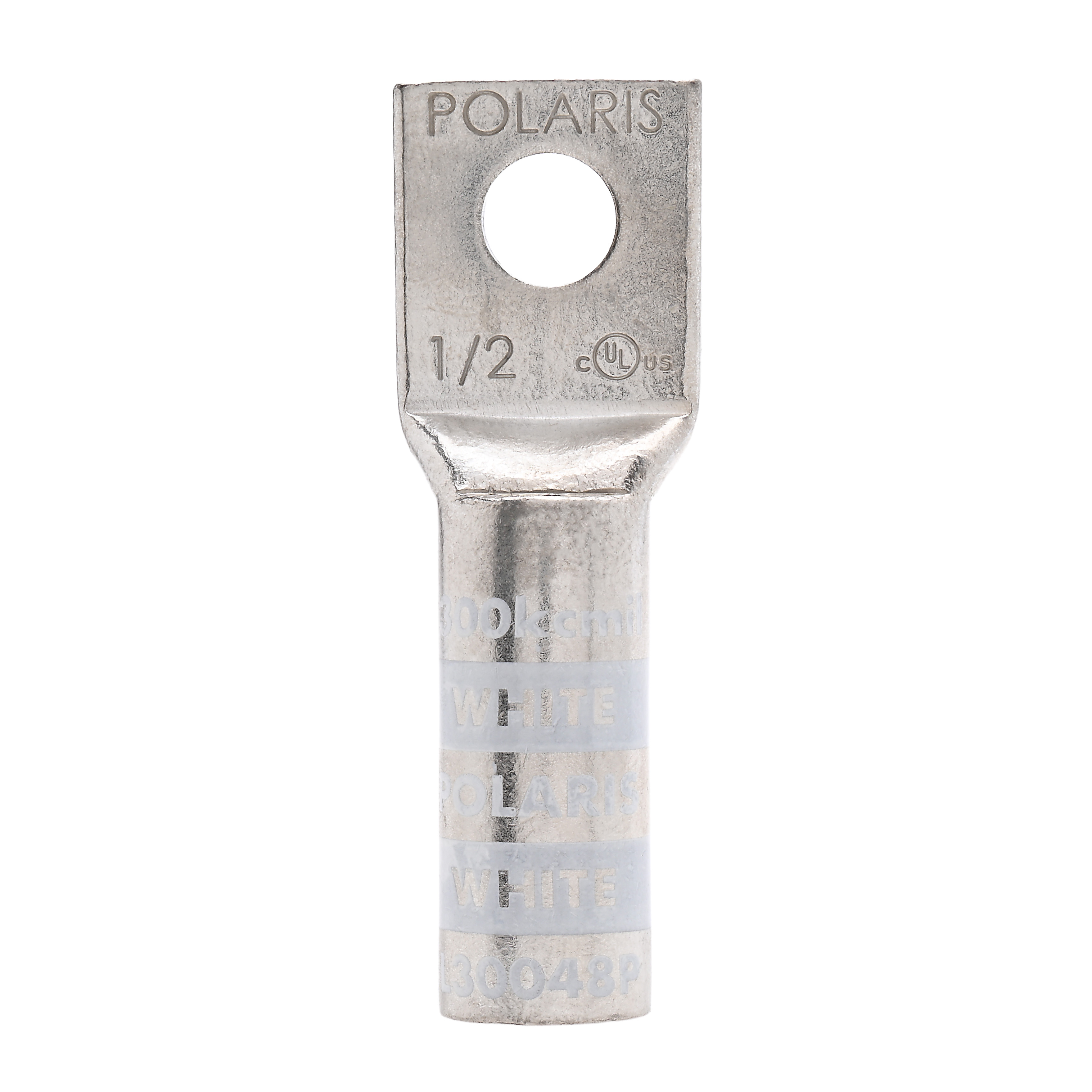 Polaris L30048P 300 MCM Cu Compression Lug, 1/2 IN 1 Hole