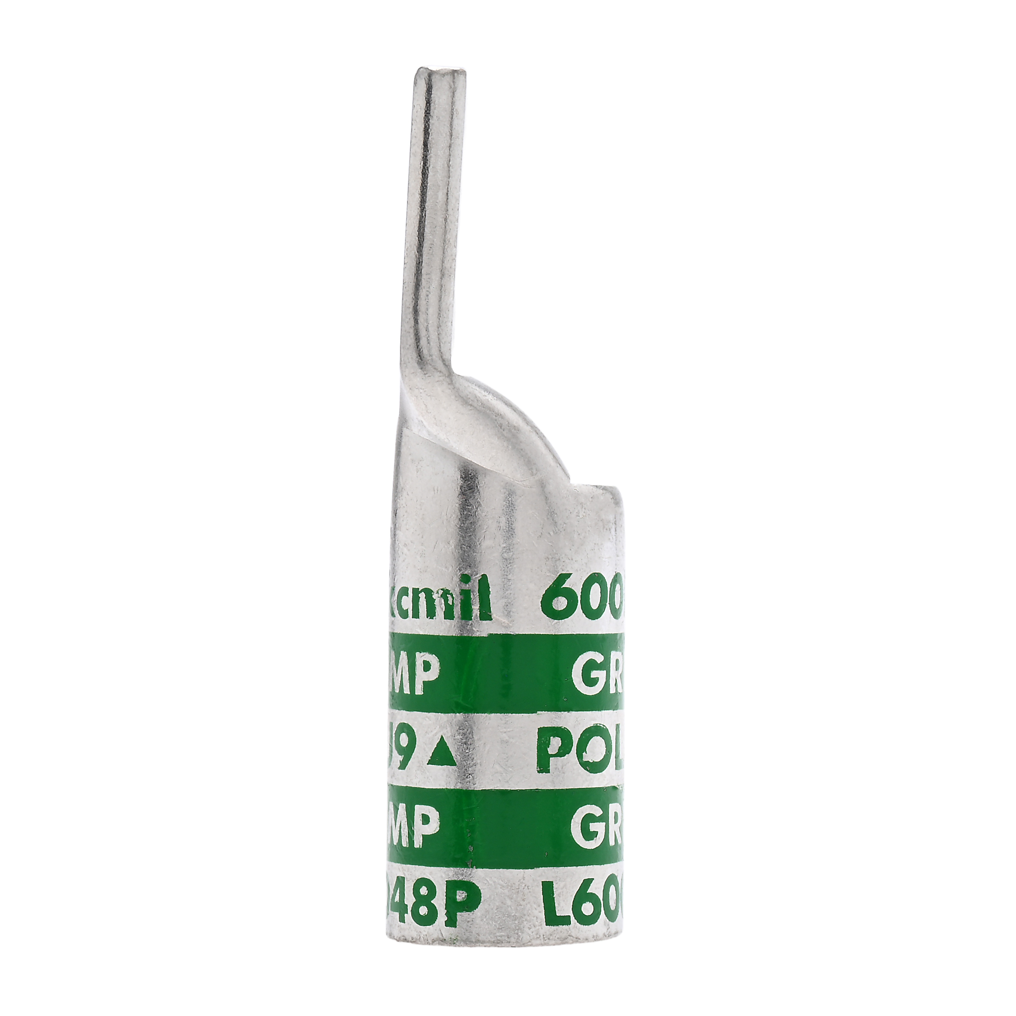 Polaris L60048P 600 MCM Cu Compression Lug, 1/2 IN 1 Hole